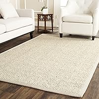 Vista 26 de Alfombra de área SAFAVIEH 8x11 - Colección de fibras naturales - Grande - Mármol, sisal, diseño tejido con borde (NF525C)
