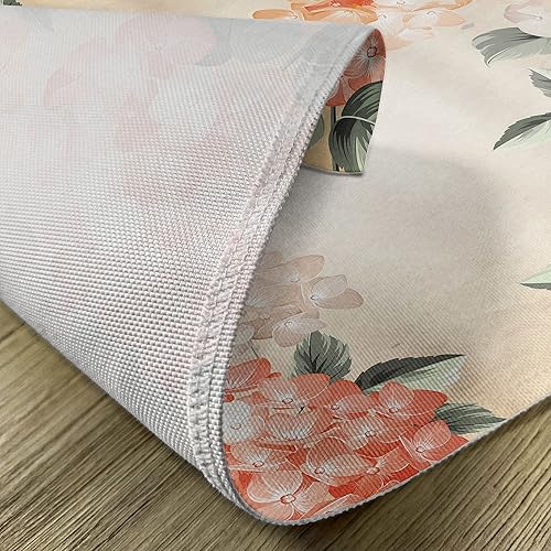 Miniatura 234 de Ambesonne Juego de 4 manteles individuales amarillos y azules, diseño de flores de primavera, flores vibrantes, manteles individuales de tela Azul