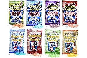 Icee and Slush Puppie Popping Candy Variety Pack of 100
