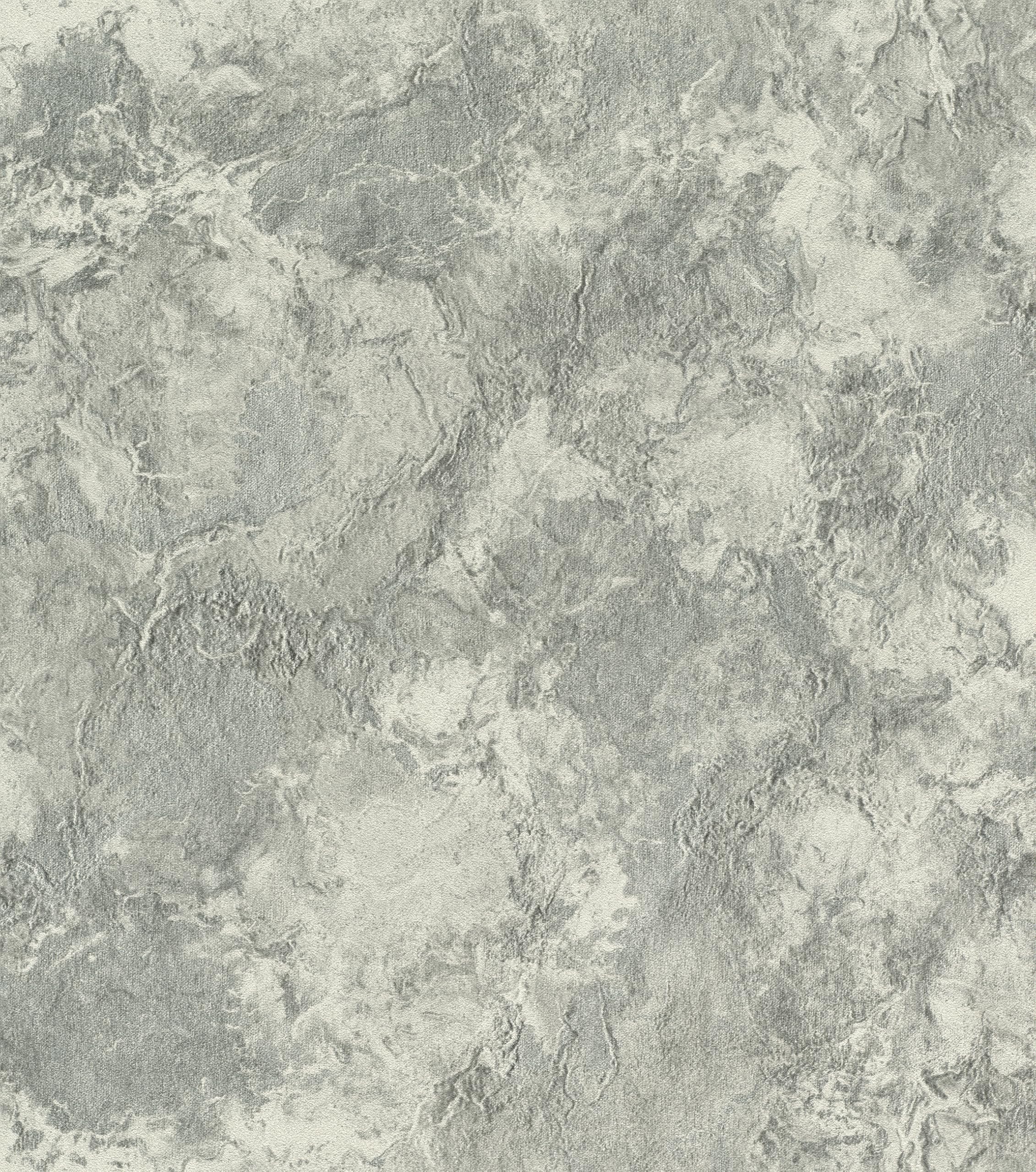 Papier peint aspect toile grise Rasch 497243 pour un salon au style loft contemporain