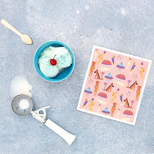 Miniatura 6 de Puppington Pupper Towels - 12 paños de cocina suecos para decoración de Navidad de cocina, toallas de cocina y paños de cocina para perros de Papá