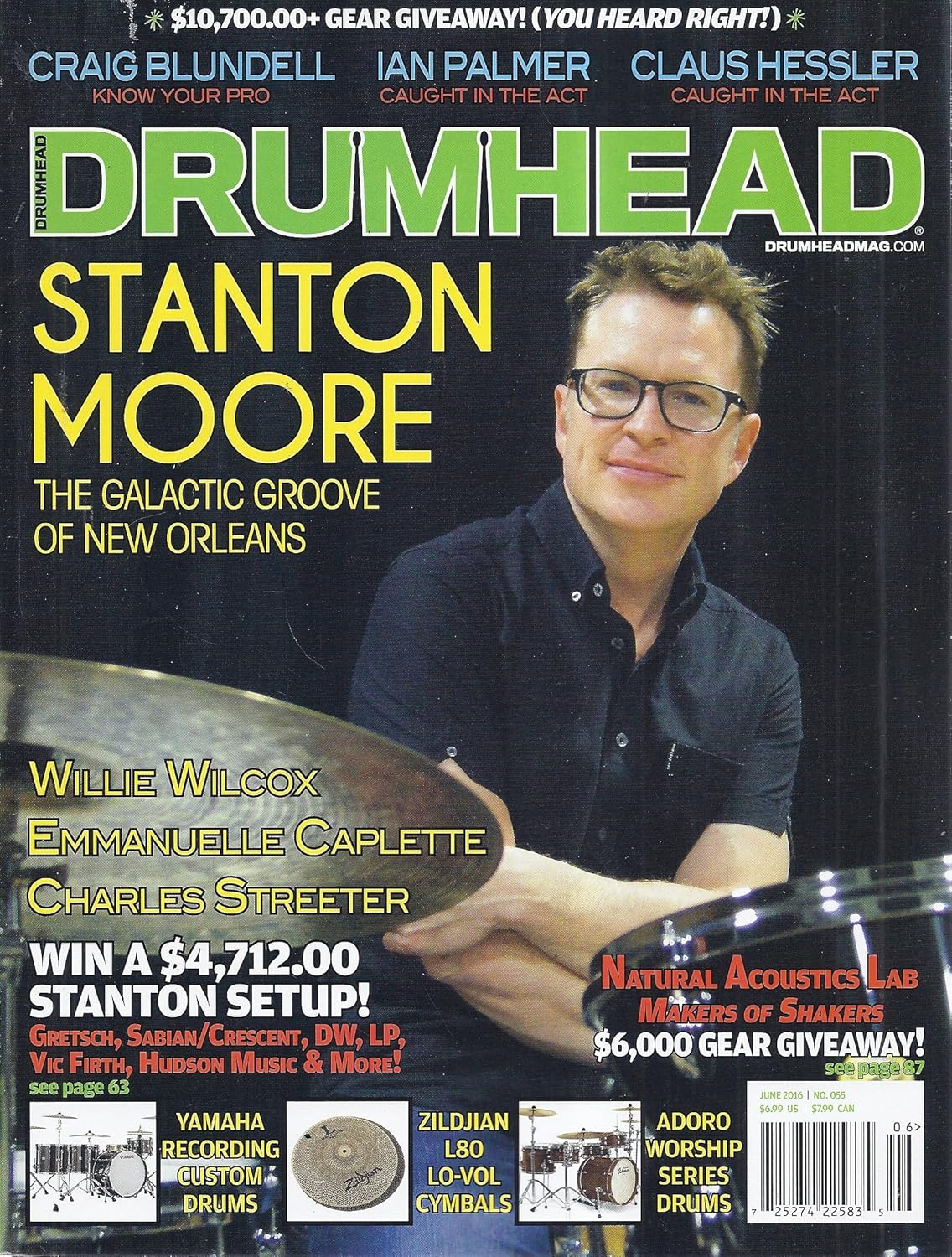 Drumhead Magazine (55 June 2016 Cover Stanton Moore) V Books