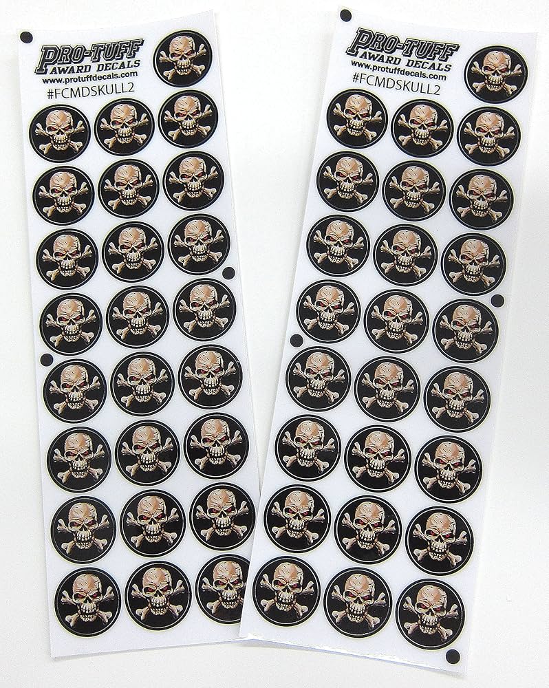 Amazon.com: Skull Award Decal by Pro-Tuff Decals - Full Color