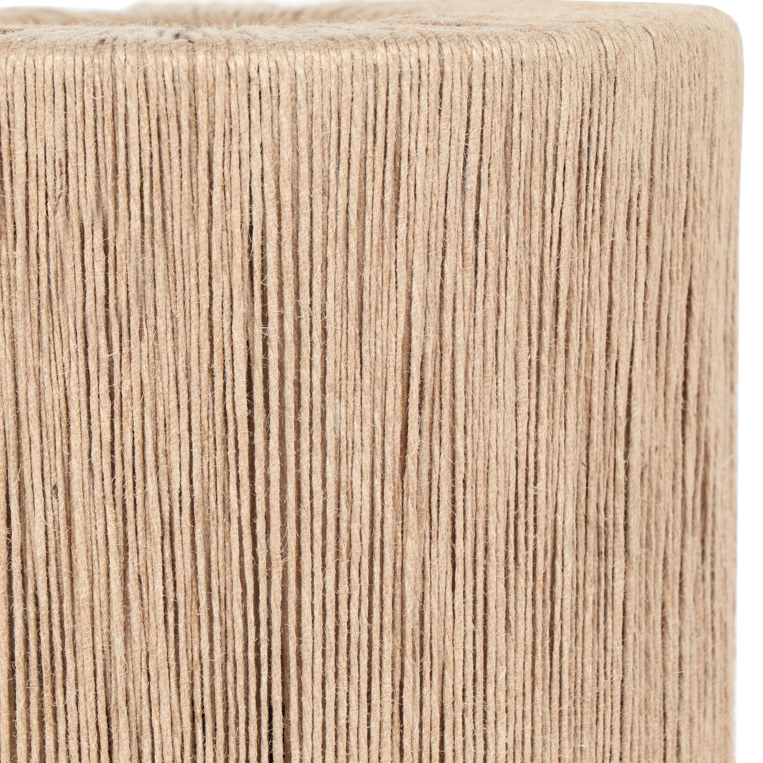 Trio Leuchten Tischleuchte Smilla 566800136, Metall Schwarz matt, Schirm Jute naturbelassen, exkl. 1x E27