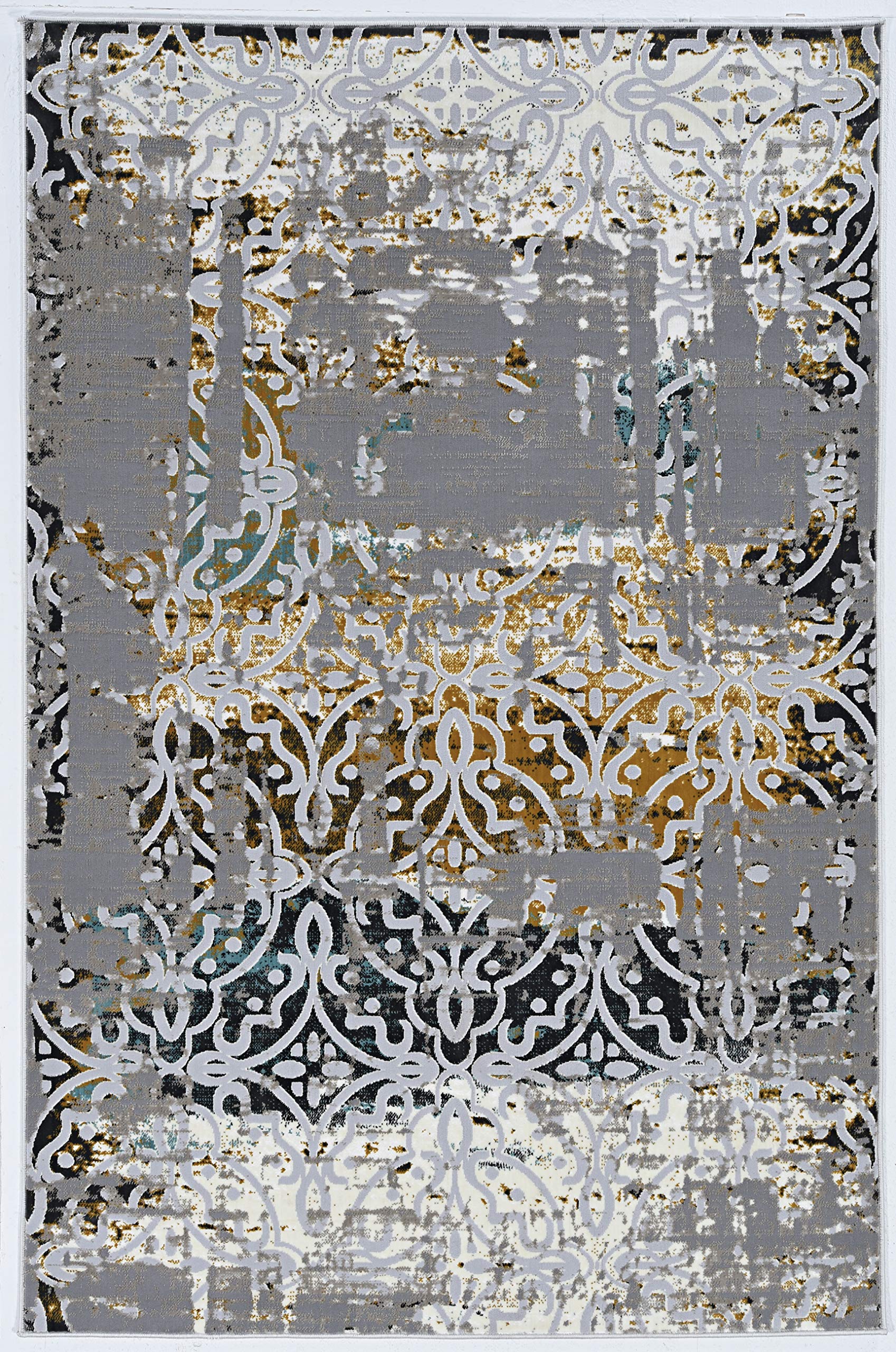 Linon Home Decor Products Inc Panache Hampton Grey 8 X 106 Area Rug