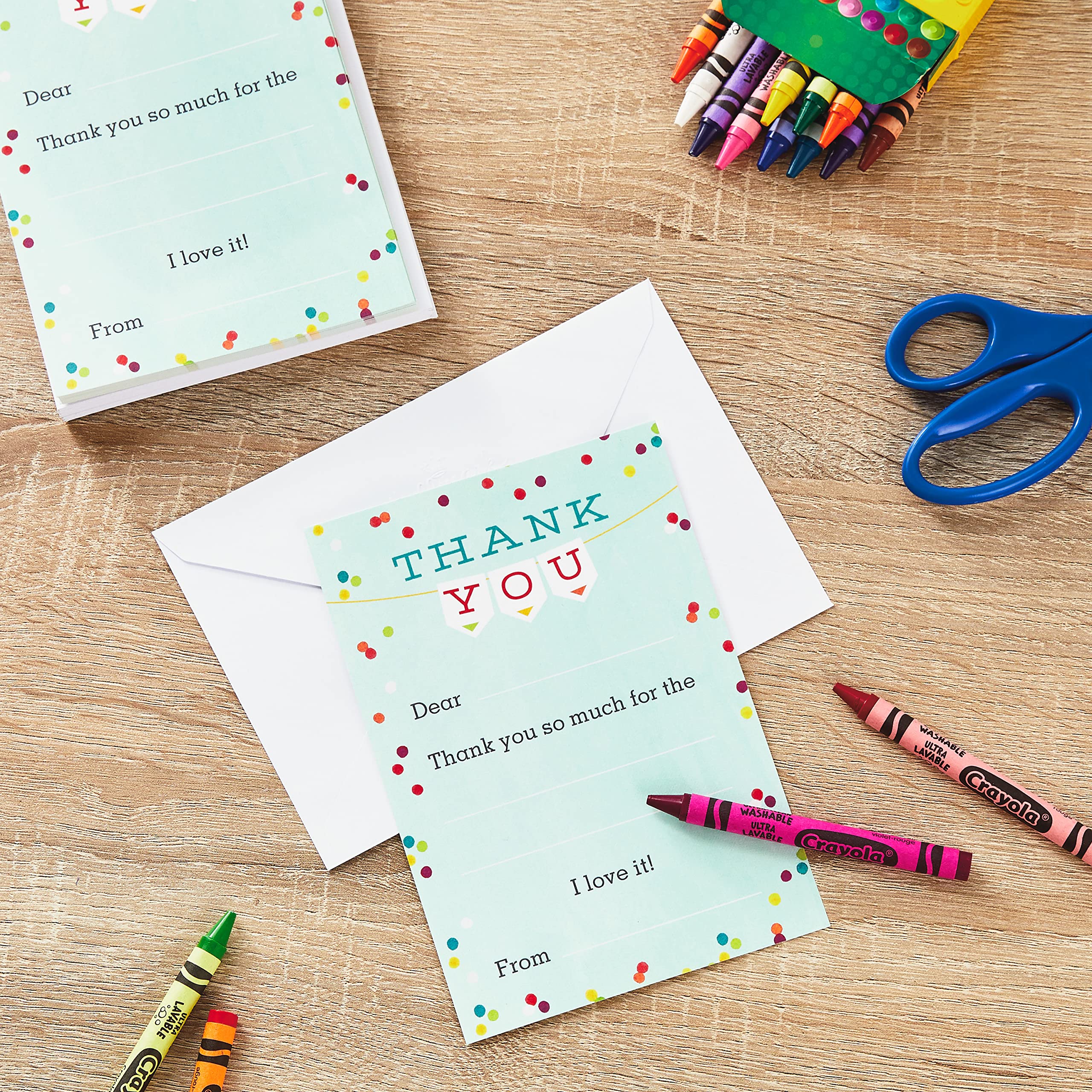 Hallmark Kids Fill in the Blank Thank You Cards (20 Cards with Envelopes) - Image 2
