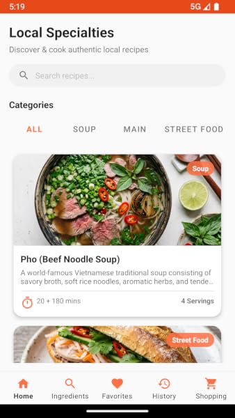 Local Food Recipe Finder - 1