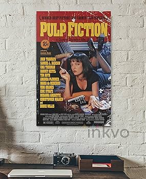 Pulp Fiction Poster for 90s Room Aesthetic, Quentin Tarantino