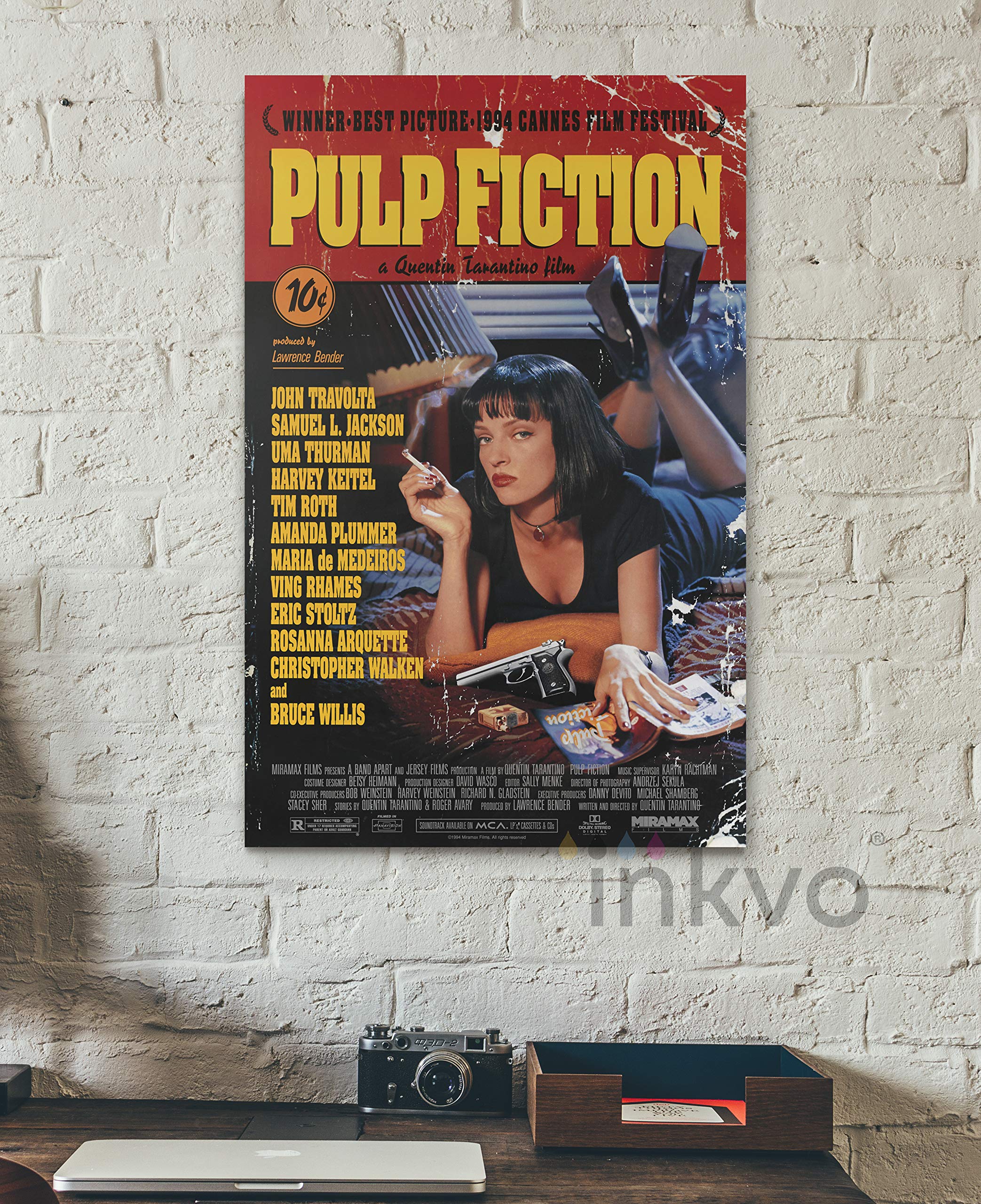 Pulp Fiction Poster for 90s Room Aesthetic, Quentin