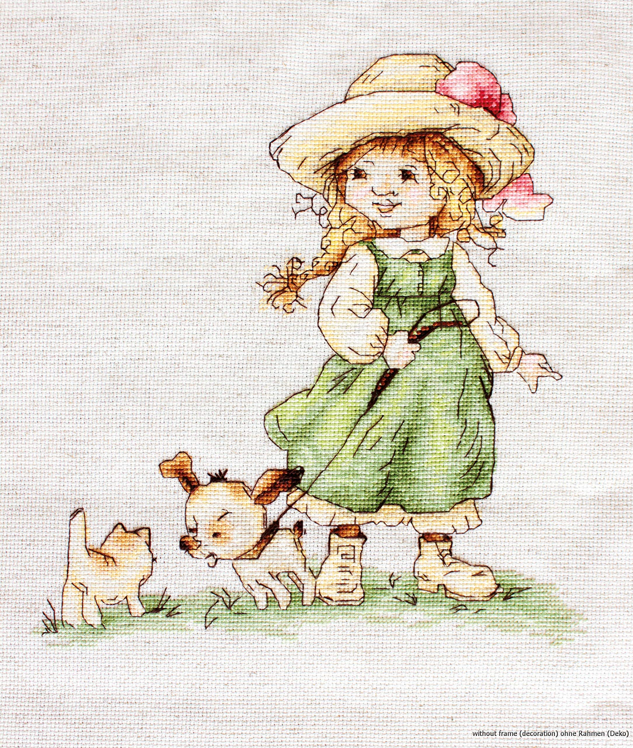 Lucas Green Luca-S "On A Leash Rustic Aida Fabric