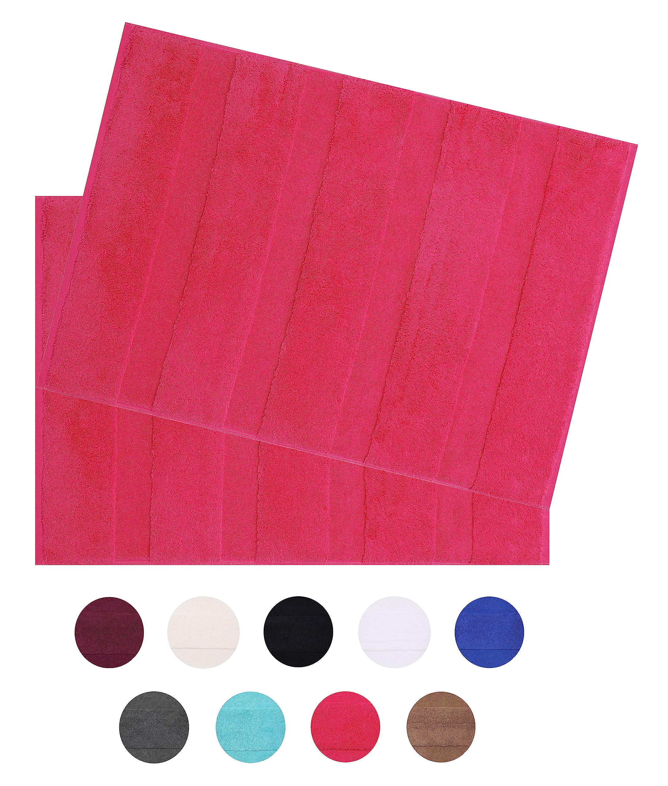 Betz Set Di 2 Scendibagni Misure 50 X 70 Cm 100% Cotone