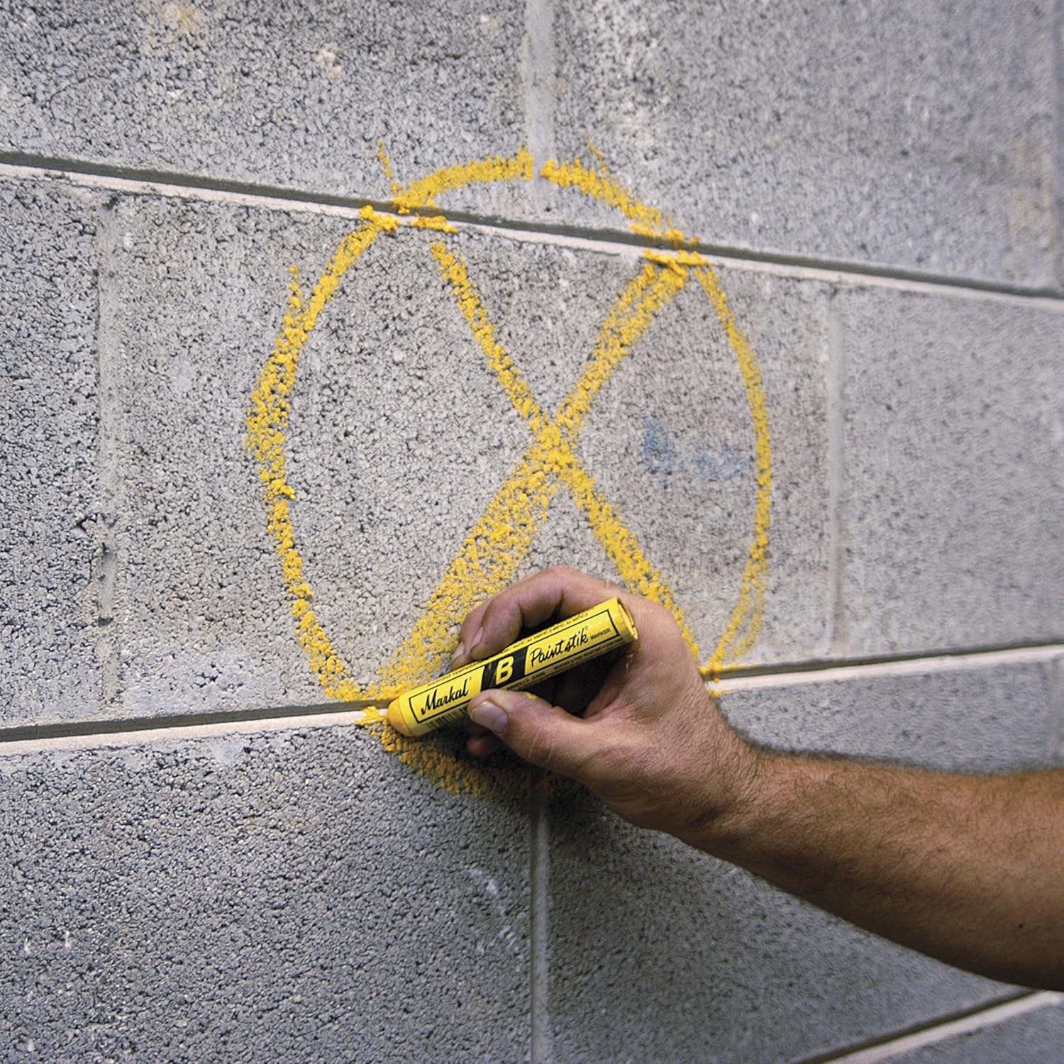 Markal 80233 B Paintstik Solid Paint Ambient Surface Marker, Silver (Pack of 12)