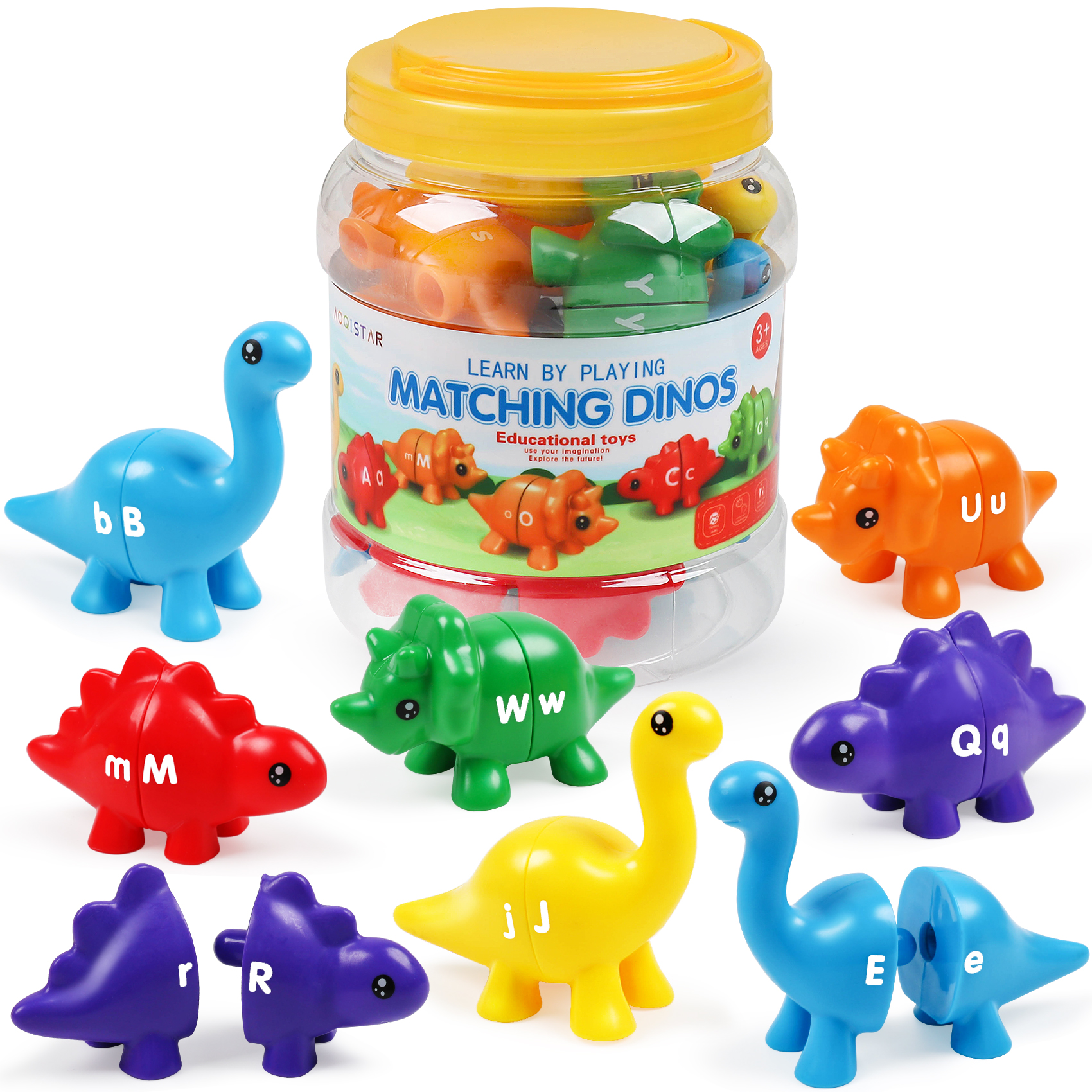 Amazon.com: Alphabet Dinosaurs Matching Toy, Kids Letter Matching