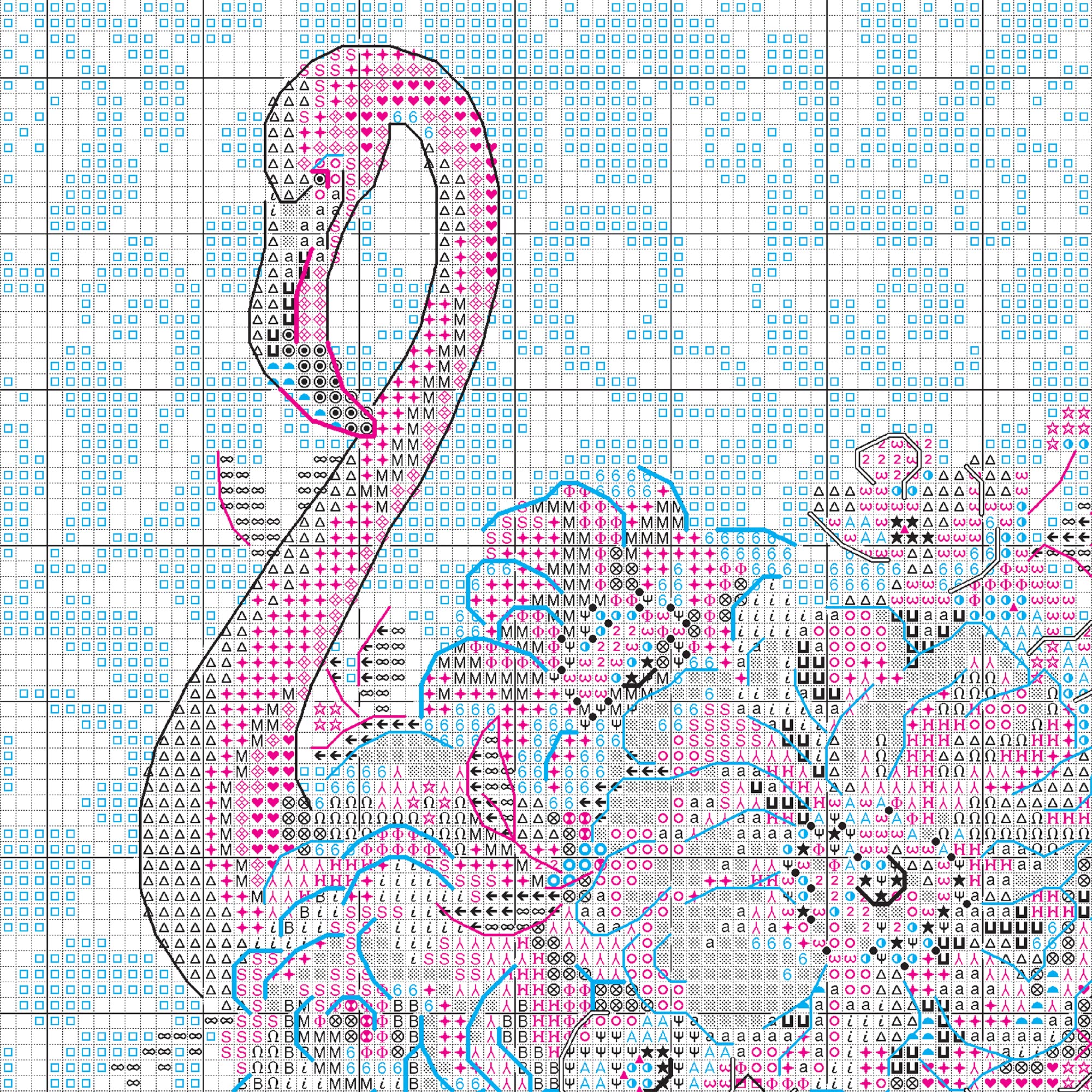 Dimensions Juego de punto de cruz con diseño de animales, algodón, 14 unidades, color blanco Aida, 9 x 12 pulgadas