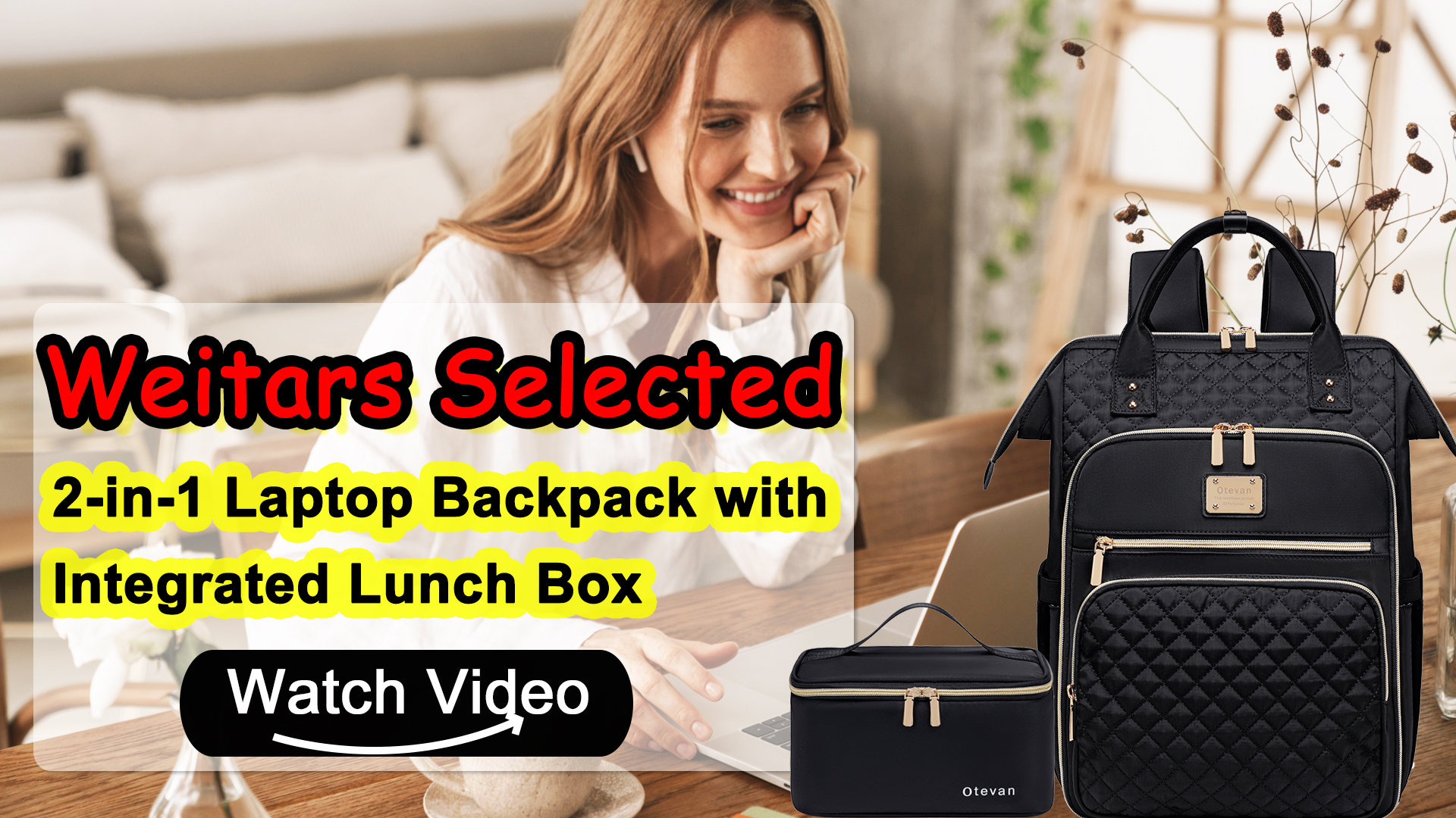 Amazon.com: Otevan Lunch Backpack for Women, 15.6 inch 