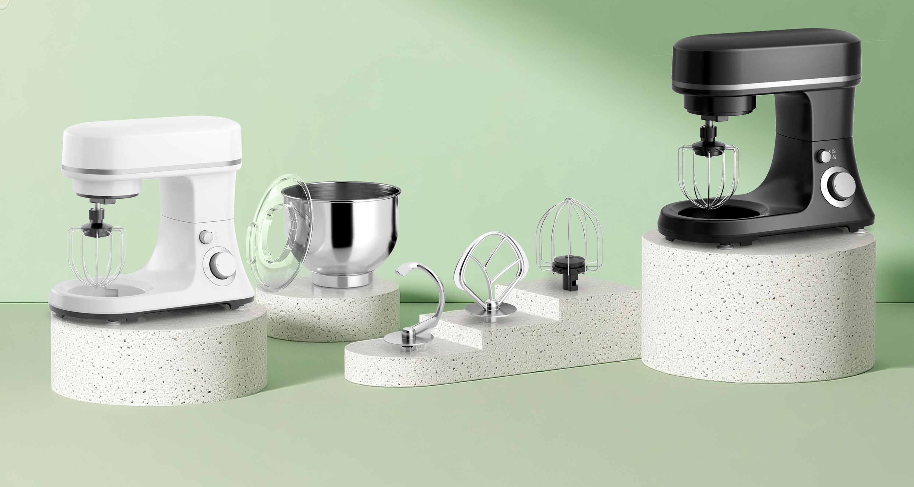 Amazon.com: 800W Stand Mixer with 5.3QT Bowl, 6-Speed with Pulse