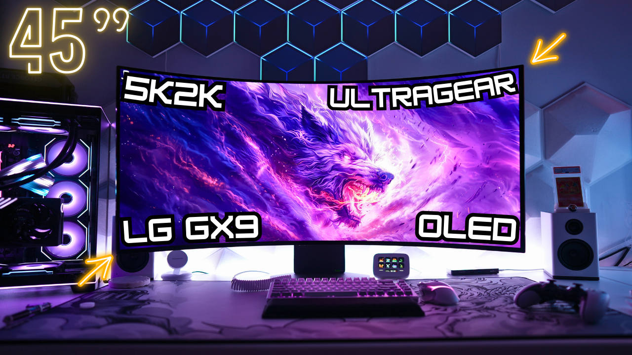Watch LG 45-inch GX9 UltraGear OLED 45GX950A-B Unboxing on Amazon Live
