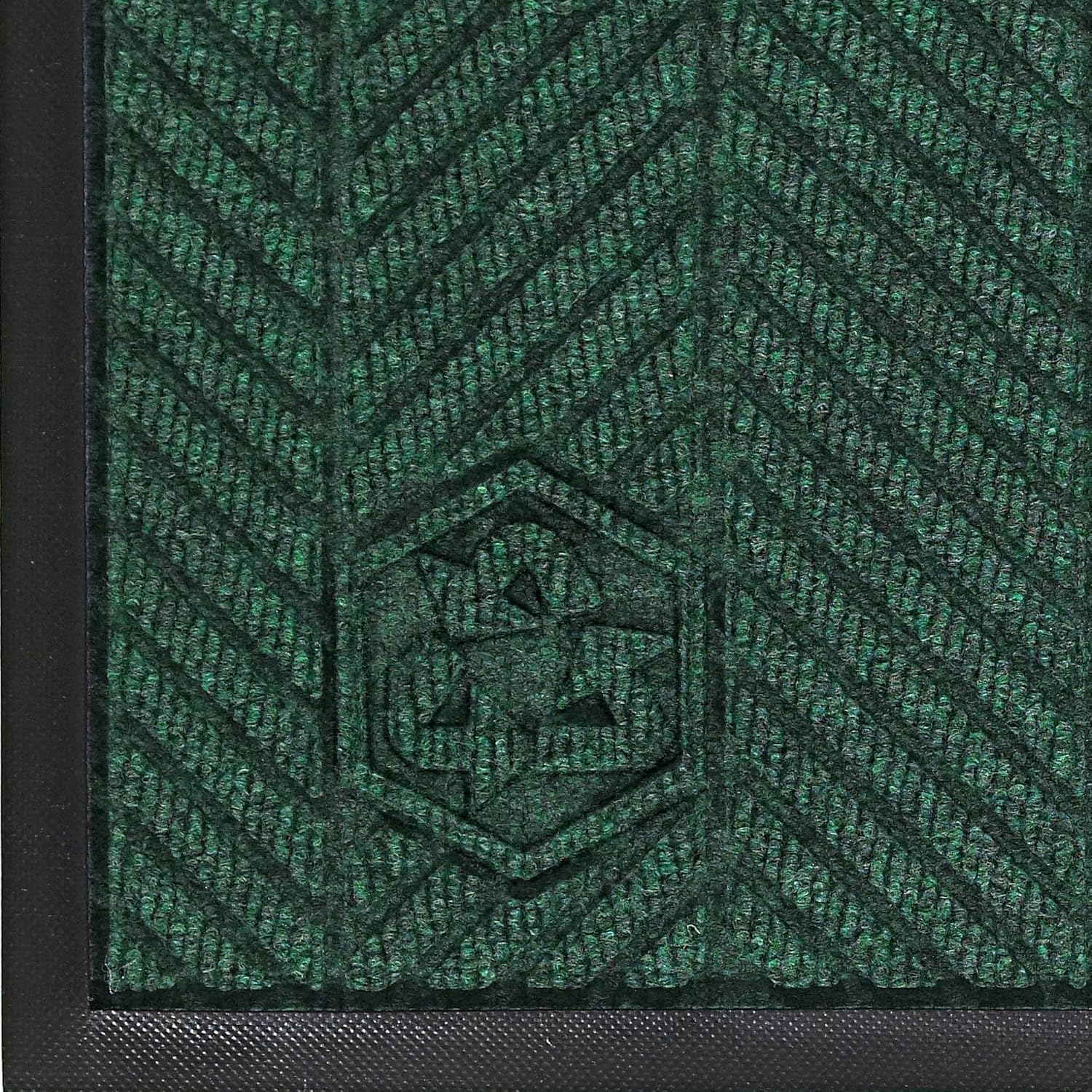 M+A Matting 2240 Waterhog Classic ECO Elite PET Polyester Entrance Indoor Floor Mat, SBR Rubber Backing, 3' Length x 2' Width, 3/8 Thick, Southern Pine