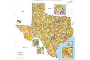 Texas Zip Code and County Map