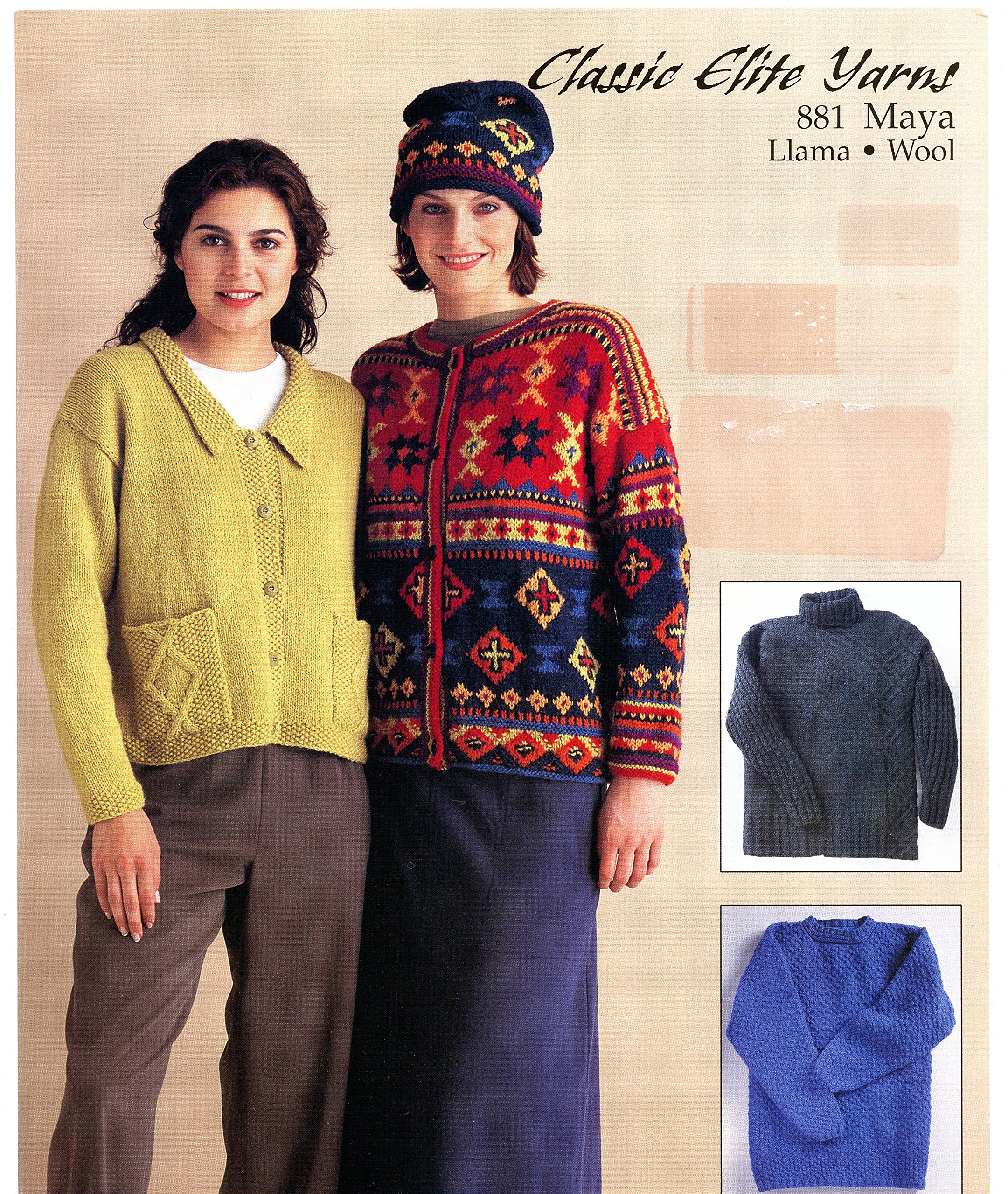 Classic Elite Yarns Knitting Pattern Leaflet #881 Maya