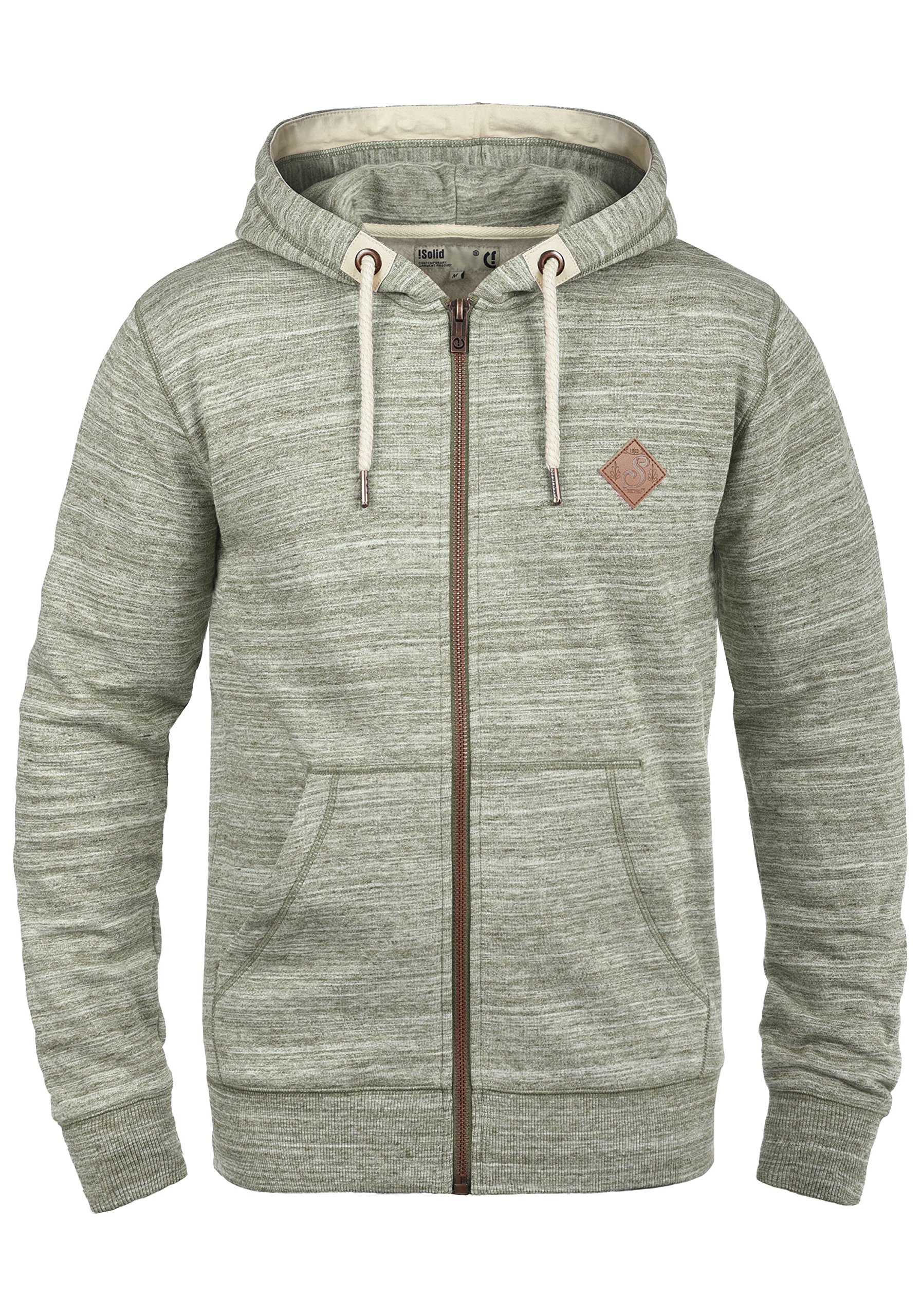 !Solid SDCraig Herren Sweatjacke Kapuzenjacke Hoodie mit Kapuze Kordelzug Reißverschluss Kängurutasche Baumwollmischung Regular fit