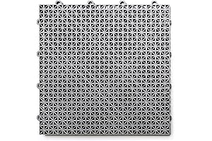 Big Floors DT40GRAY DuraGrid Outdoor Modular Interlocking Multi-Use Plastic Deck Tiles (40 Pack, Gray)