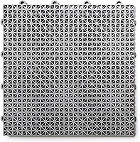 BigFloors DuraGrid Gray Outdoor Interlocking Deck Tiles - Slip-Resistant, Self-Draining, UV & Water Resistant, Easy Install, 24 Pack, Made in USA