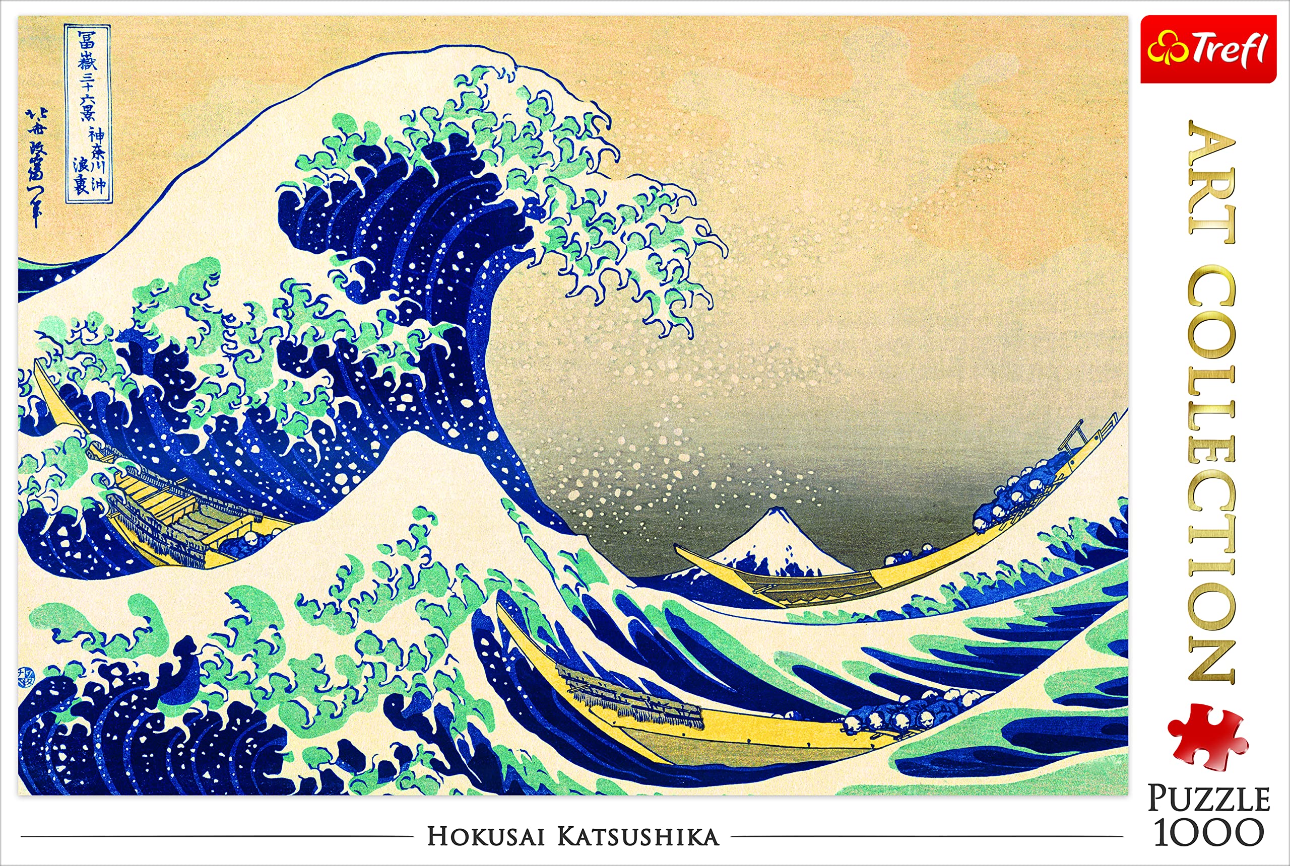 Trefl, Puzzle, La Gran Ola de Kanagawa, Hokusai Katsushika, de 1000 Piezas, Colección de Arte, Adultos y niños a Partir de 12 años - 3