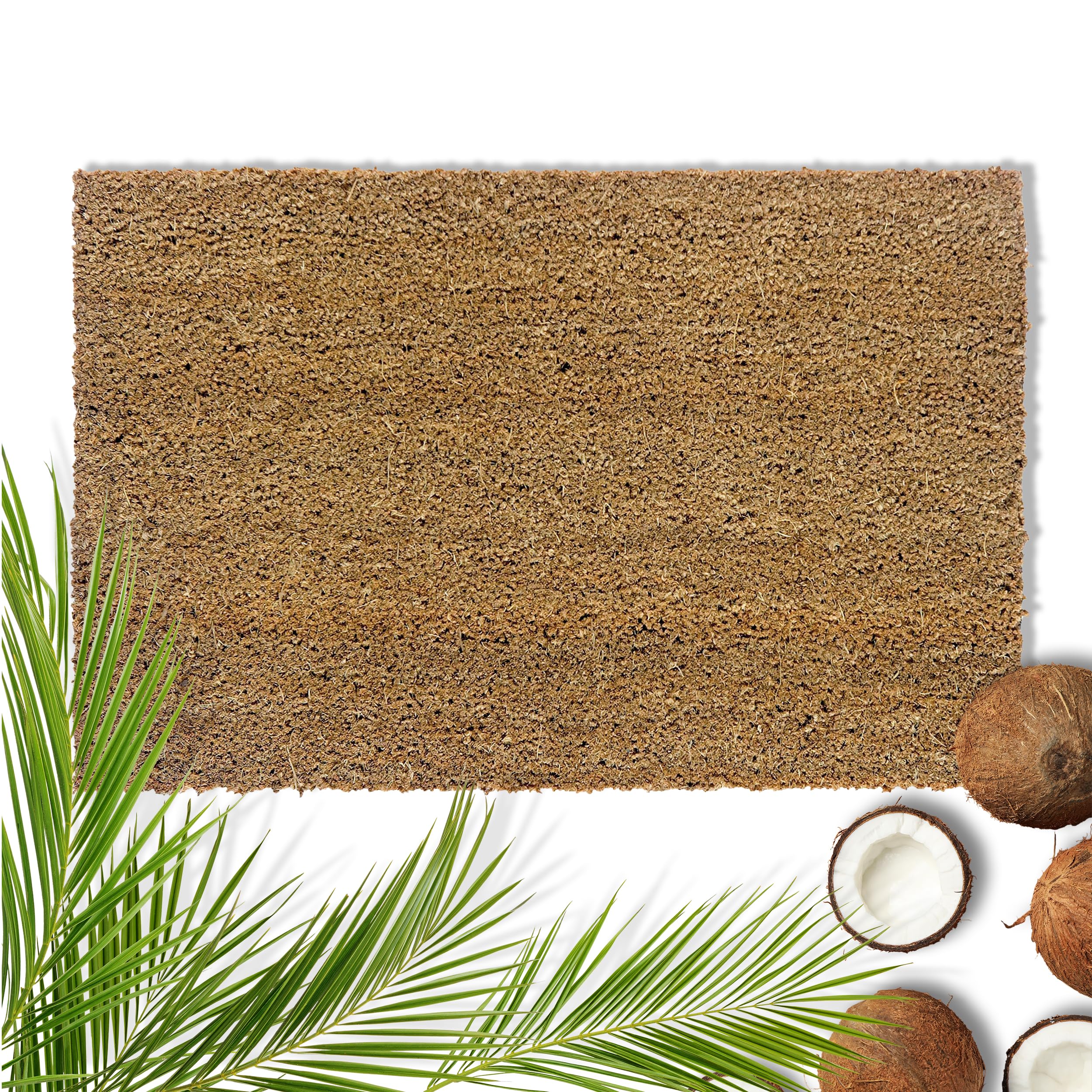 Coconut Doormat 40 x 60 cm Very Durable – 16 mm Coconut Mat Natural Antibacterial – Foot Scraper Dirt Trapper Mat Environmentally Friendly
