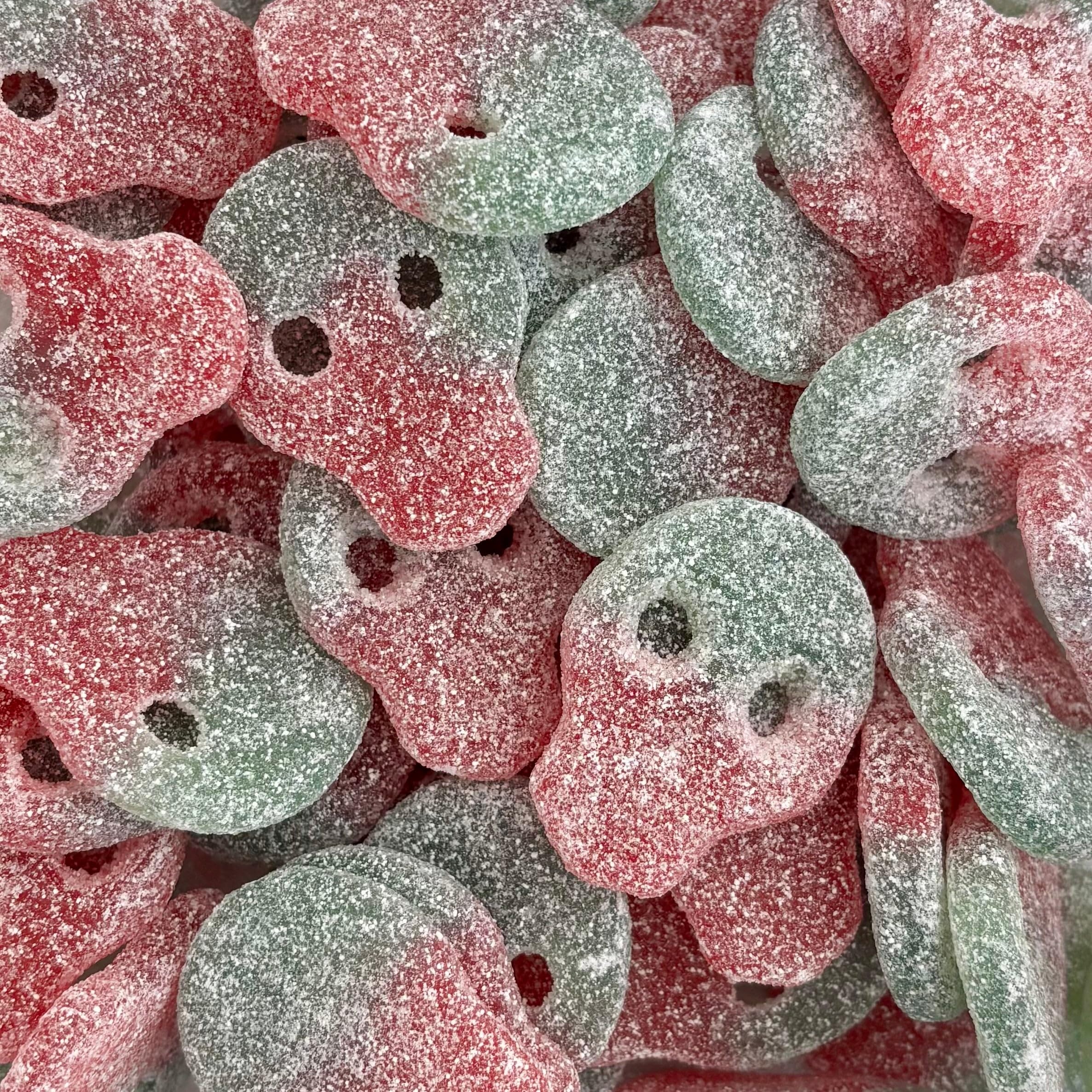 Sour Watermelon Skulls 200g Treat Bag by The Gourmet Sweet Company