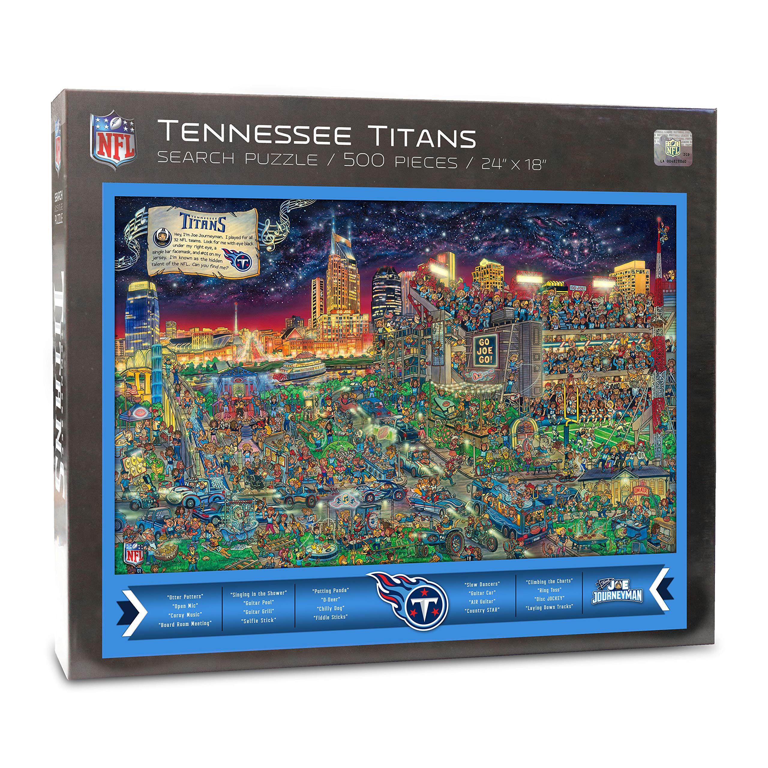 NFL Tennessee Titans Find Joe Journeyman 500-piece Puzzle