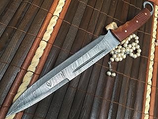 Hunting Knife - Damascus Steel - Handmade Knife - Work of Art - Perkin
