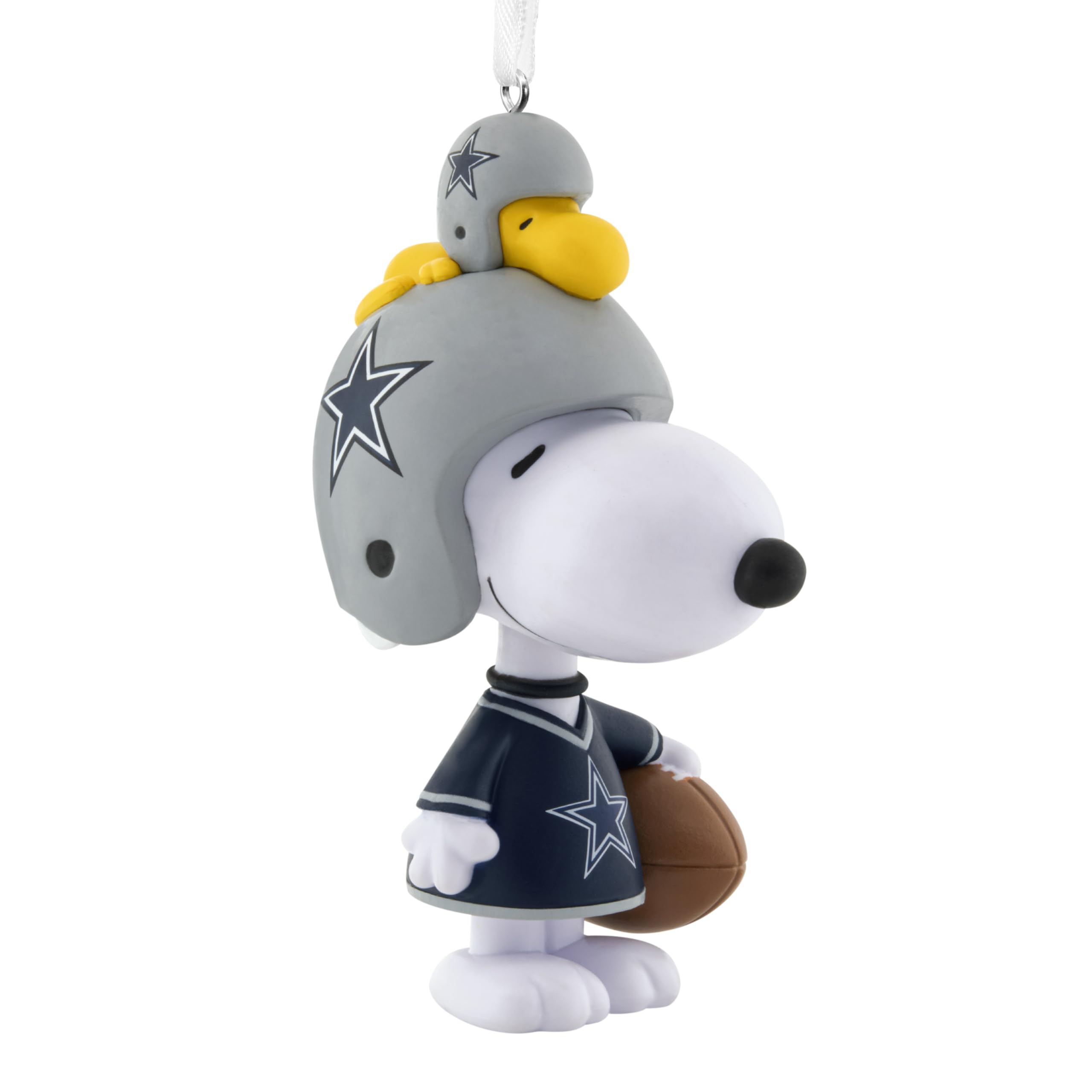 Hallmark Christmas Ornament, Peanuts Snoopy & Woodstock NFL Dallas Cowboys Bobblehead Ornament, Gifts for Peanuts Fans