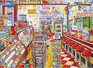 RoseArt - Back to The Past - Local Five and Dime - 750 Piece Jigsaw Puzzle for Adults
