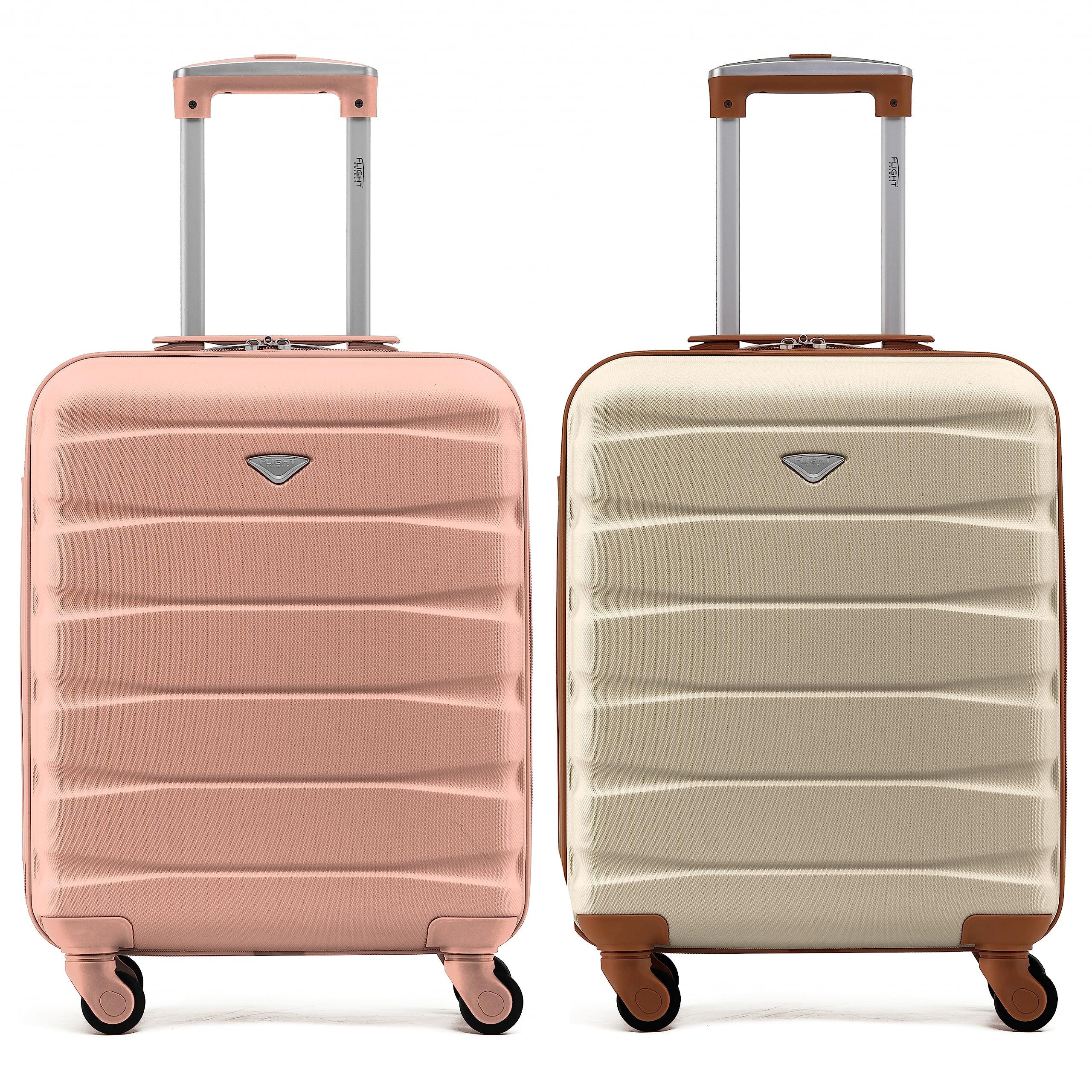 Flight Knight Suitcase Set of 2 Lightweight 4 Wheel ABS Hard Case Cabin Carry On Hand Luggage Approved for Over 100 Airlines Including easyJet, British Airways, Ryanair & Many More 55x35x20cm — view 238