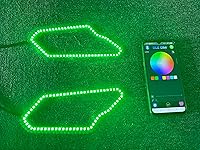 Vista 6 de Sando Tech X3 2017-2021 Can-Am Maverick X3 - Anillo de halo LED para faros delanteros, persecución de color, cambio de color, luz LED dinámica