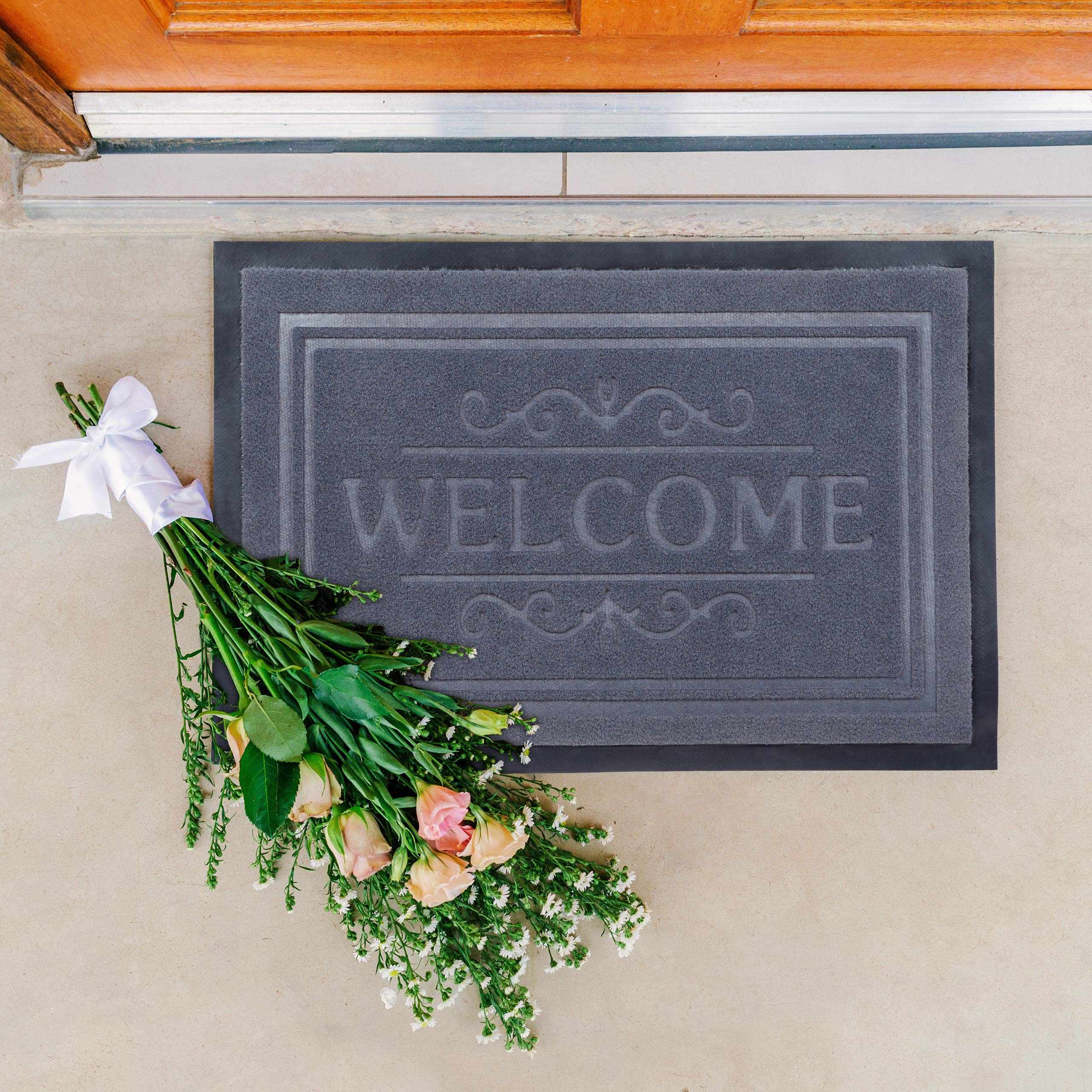 TG. 40 x 60 cm) Relaxdays Welcome Zerbino da Ingresso