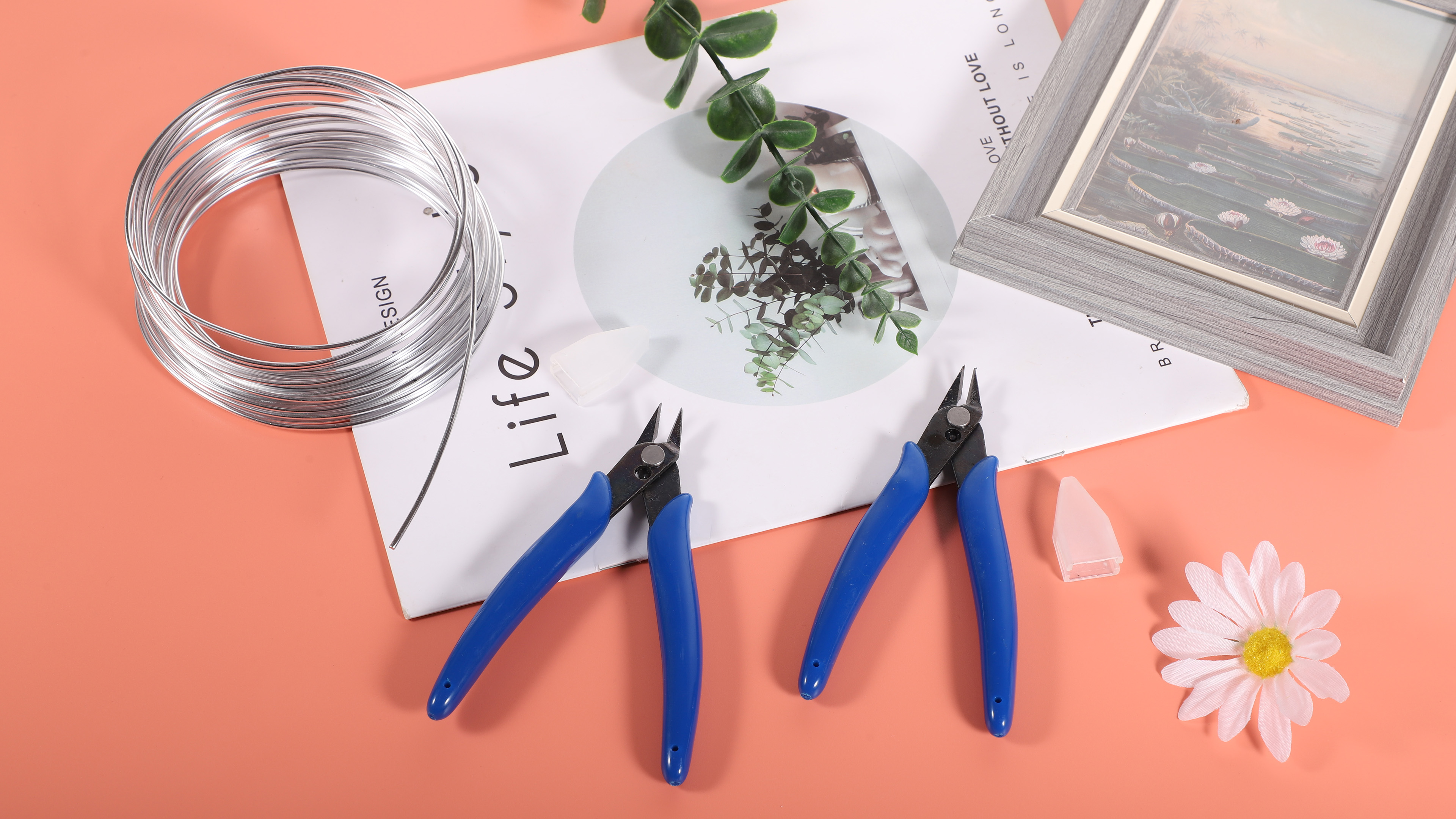 2 Pcs Wire Cable Cutter, Flush Cutters Side Cutters Durable