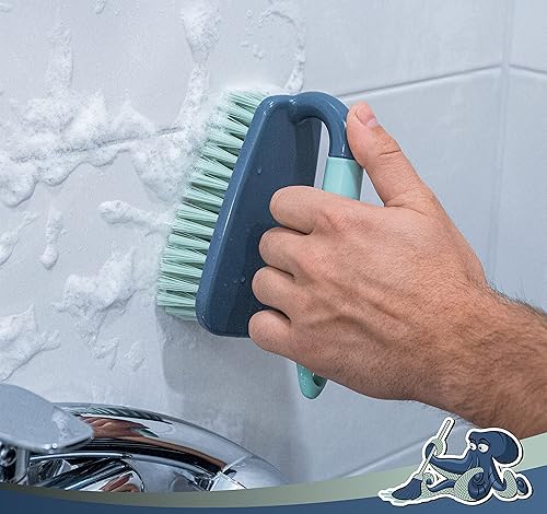 Heavy-Duty Scrub Brush with Comfort Grip - Stiff Bristles