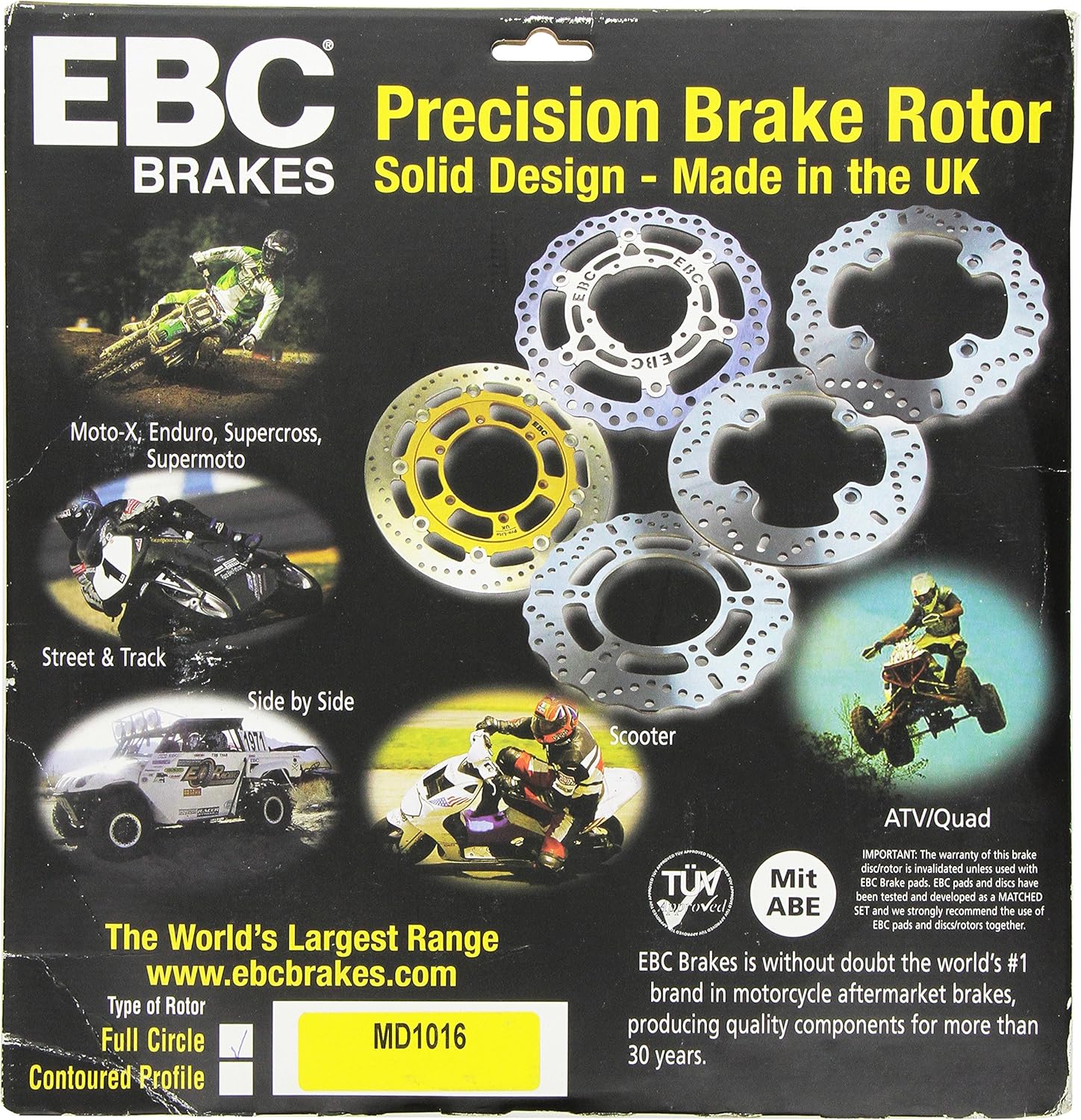 EBC Brakes MD1016 Brake Rotor, Red, 276mm