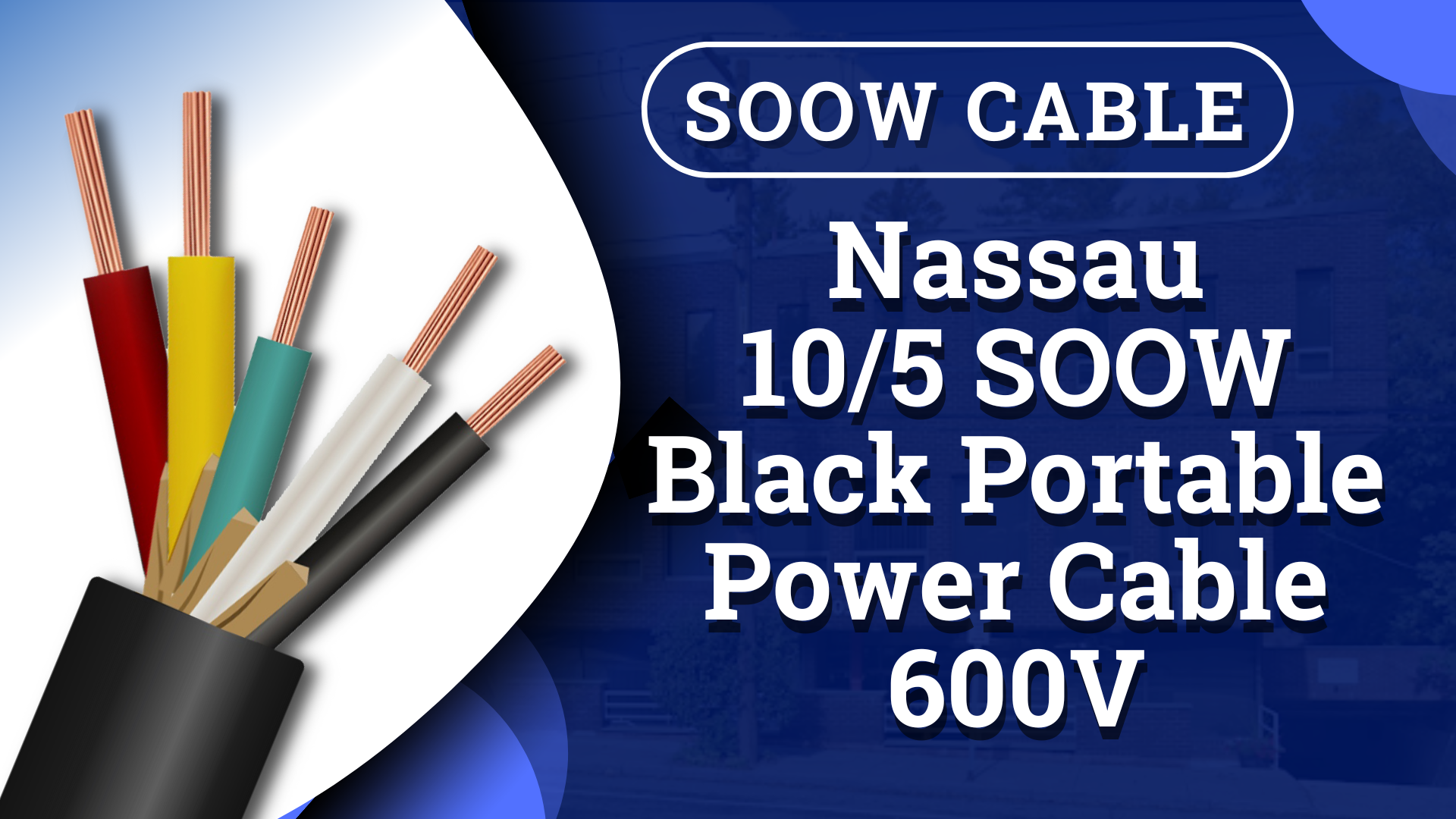 Amazon.com: Nassau Electrical Supply SOOW SO Cord Power Wire 10/5