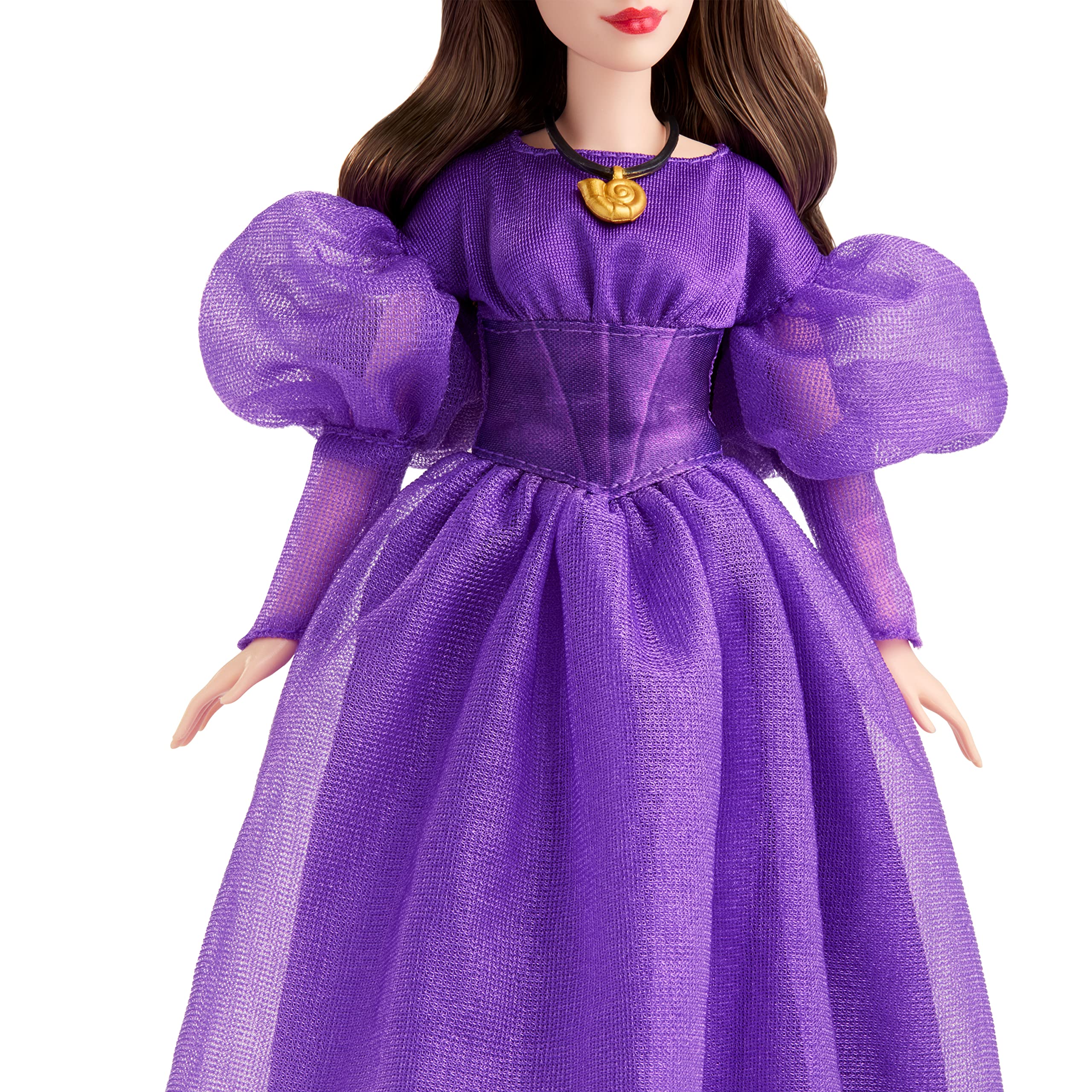 Mattel Disney La Sirenetta - Vanessa, bambola con il caratteristico abito viola e capelli castani, scarpe e collana rimovibili, giocattolo per bambini, 3+ anni, HMX21