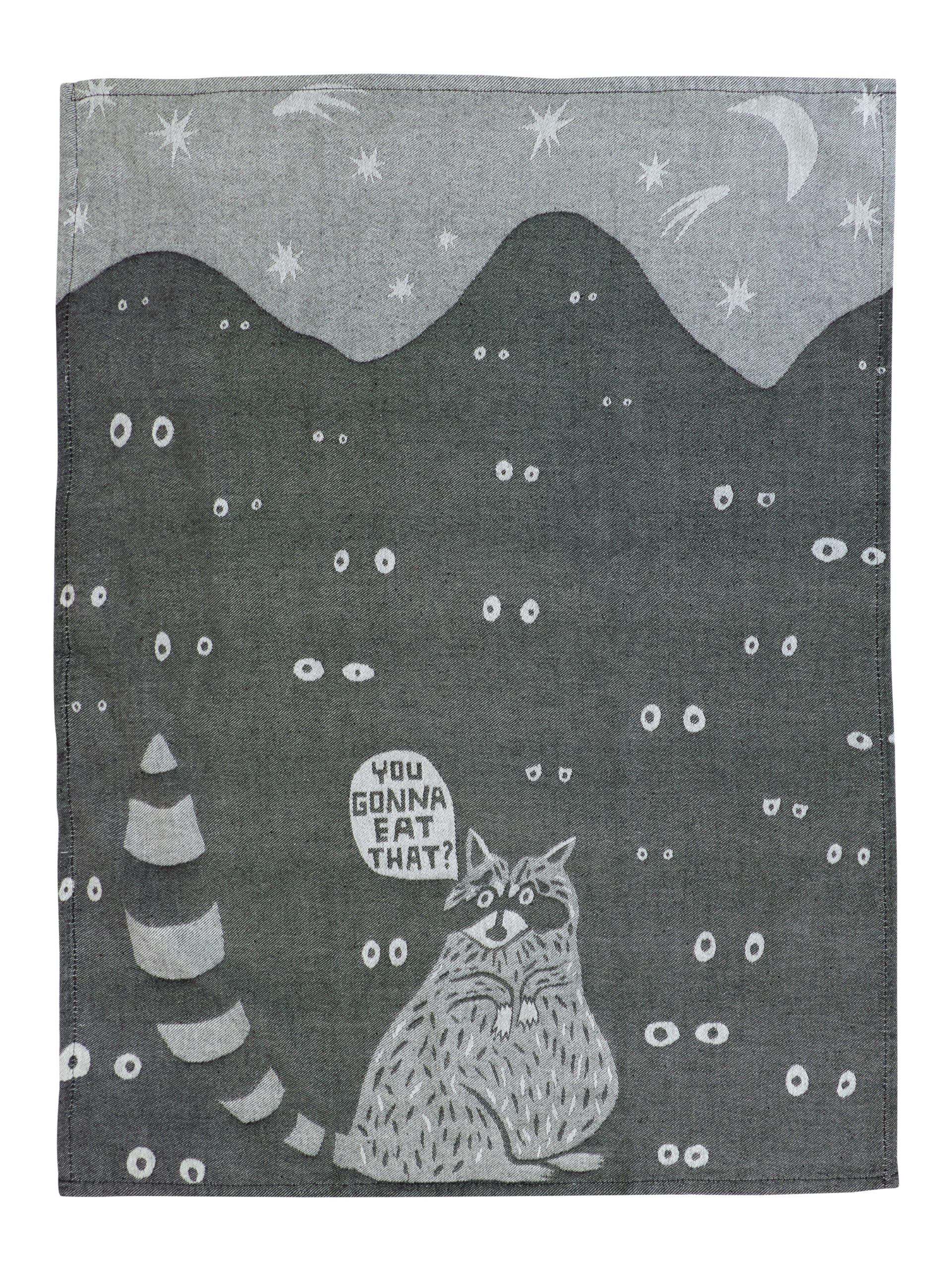 Blue Q Funny Woven Dish Towel ~ You Gonna Eat That? 100% Cotton, Soft, Super-Absorbent