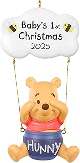 Hallmark Keepsake Christmas Ornament 2025, Disney Winnie The Pooh Baby's First Christmas 2025, Gifts for Disney Fans