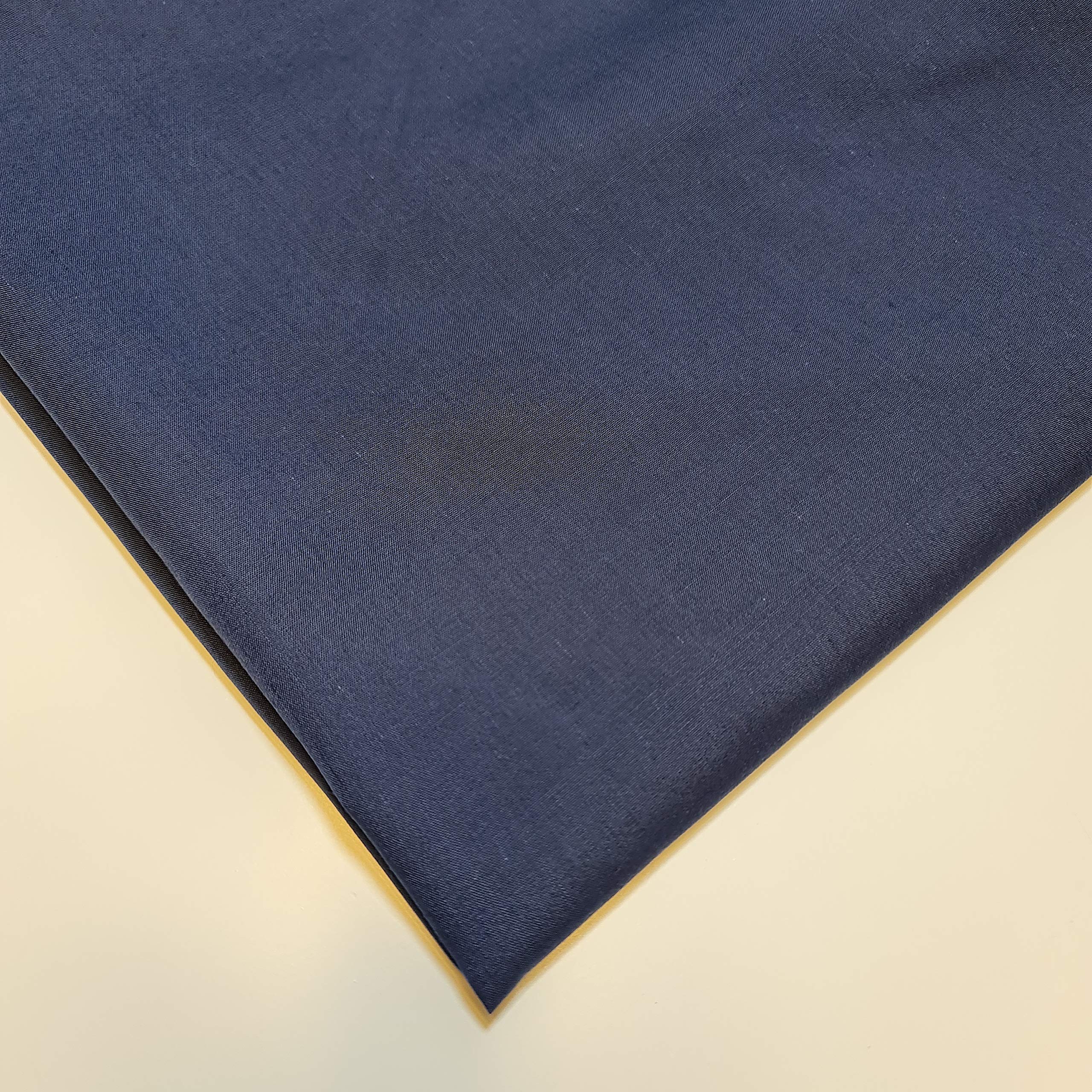Stazione tessile Plain Poly Cotone Tessuto Rivestimento Rivestimento Abito Artigianato Materiale 111,8 cm (10 metri - Blu scuro)