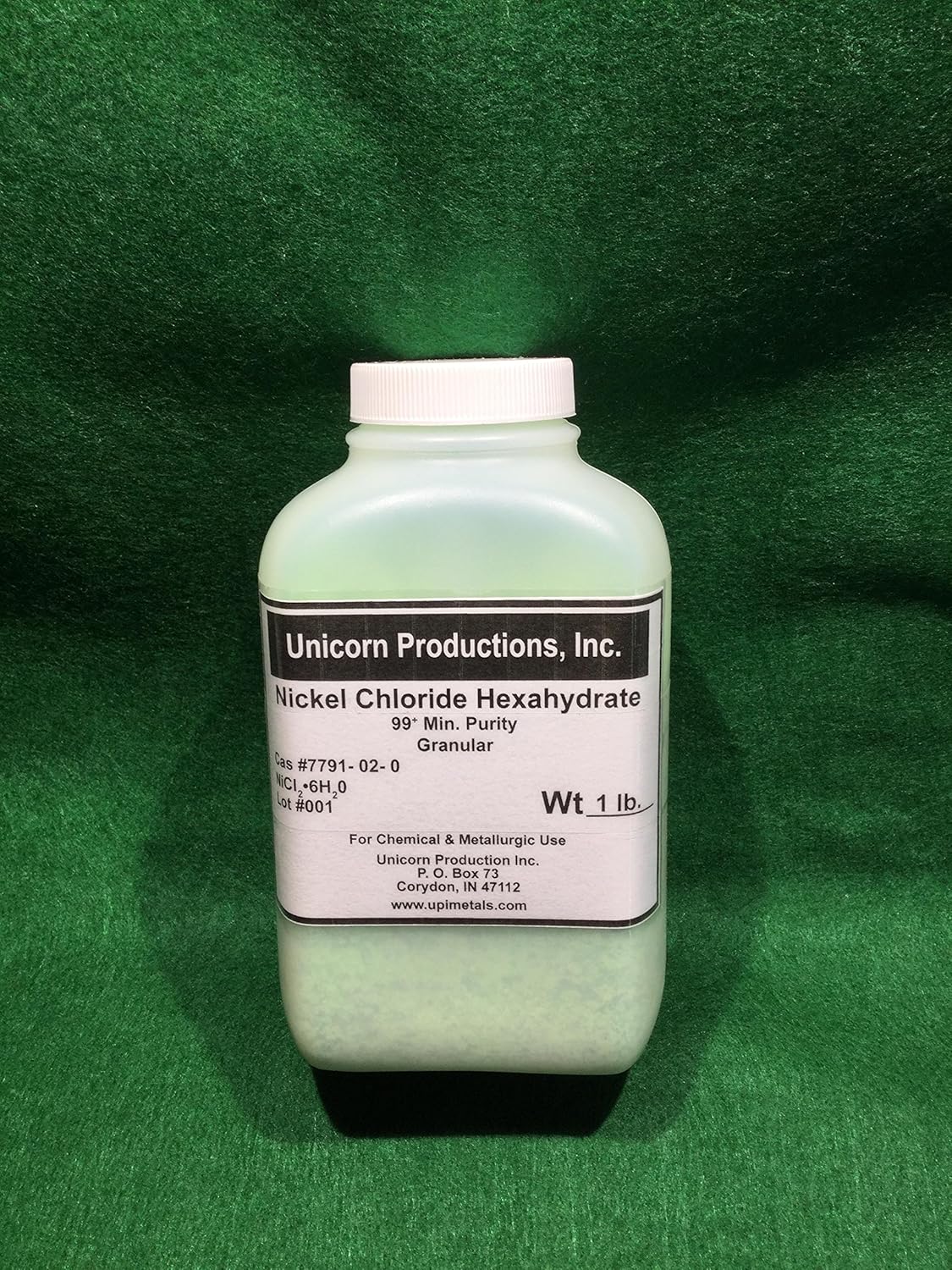 Nickel chloride hexahydrate 99 reagent 1 lb Industrial