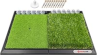 Vista 8 de SAPLIZE Alfombrilla de golpe de golf plegable y resistente con respaldo de EVA de 10 mm para swing y astillado en interiores y exteriores