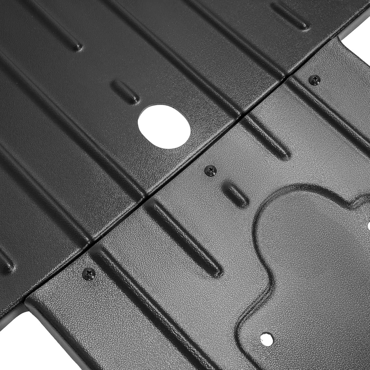 ALMULOO UTV Skid Plate Compatible with 2013-2019 Polaris Ranger XP 900 570 1000 Brutus Diesel Replacement for 5438878-070 Plastic Black
