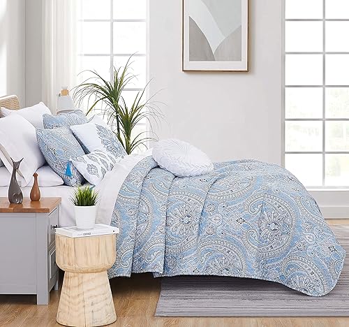 Miniatura 3 de Southshore Fine Living, Inc. Juego de ropa de cama de 6 piezas de gran tamaño, ligero, suave, incluye edredón reversible King, 2 fundas a juego,