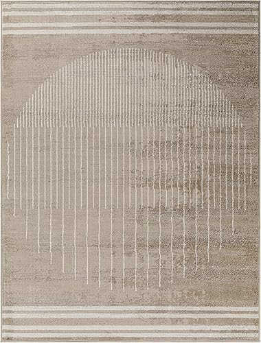 Miniatura 2 de Mark&Day - Alfombra Neerbosch de 9 x 12 pies, alfombra moderna de color gris, blanco, beige, para sala de estar, dormitorio o cocina (8.11 pulgadas